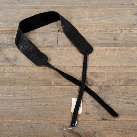 Lakota Leathers Dobro Guitar Strap 3" Black Accessories / Straps