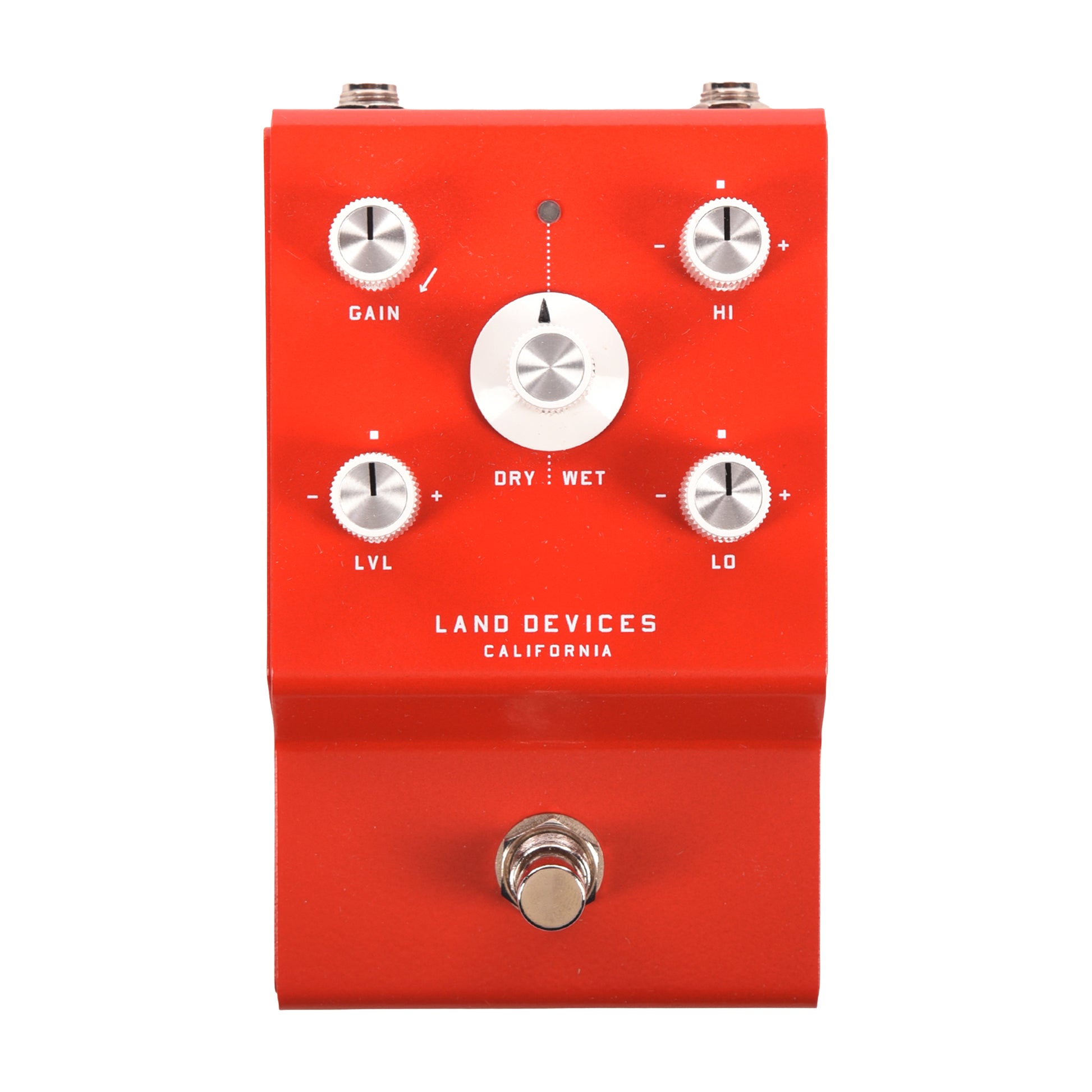 Land Devices Hunter Stereo Distortion Pedal Red