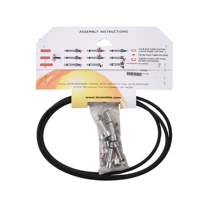 Lava Piston Solder-Free Pedalboard Kit Black w/5' Cable & 12 Angle Plugs Accessories / Cables