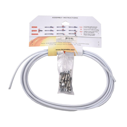 Lava Piston Solder-Free Pedalboard Kit White w/10' Cable & 10 Angle Plugs