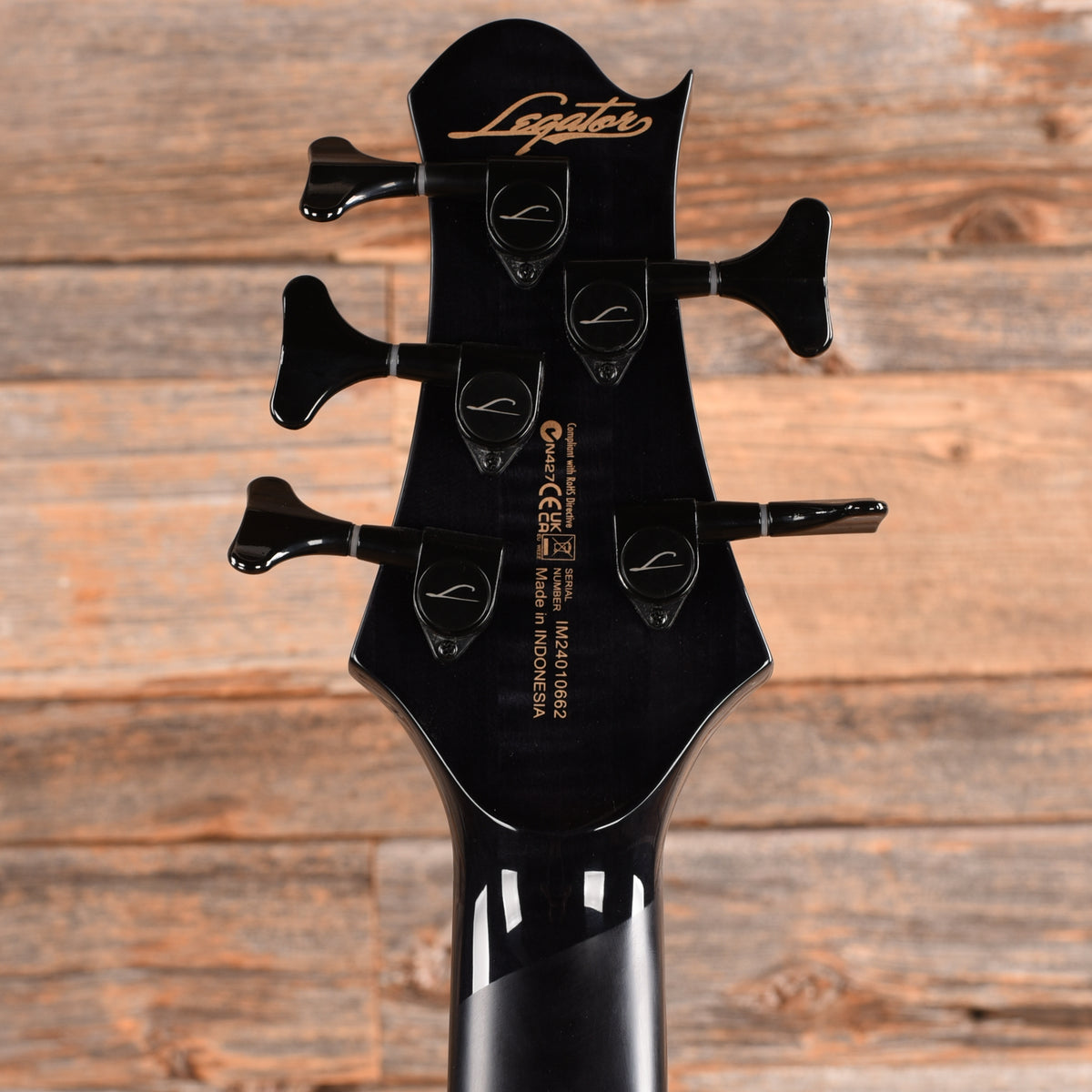 Legator HB5SS Super Shred Trans-Black Bass Guitars