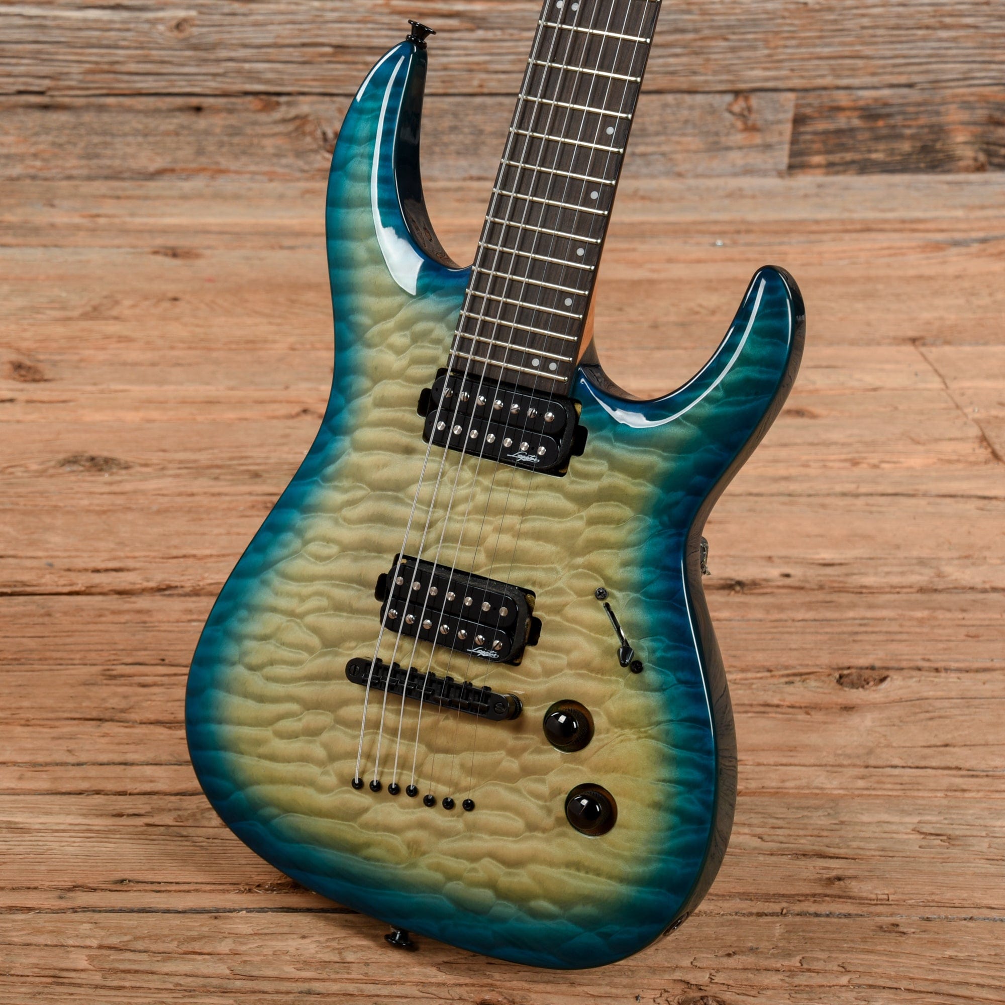 Legator Ninja SE7 Teal Burst – Chicago Music Exchange