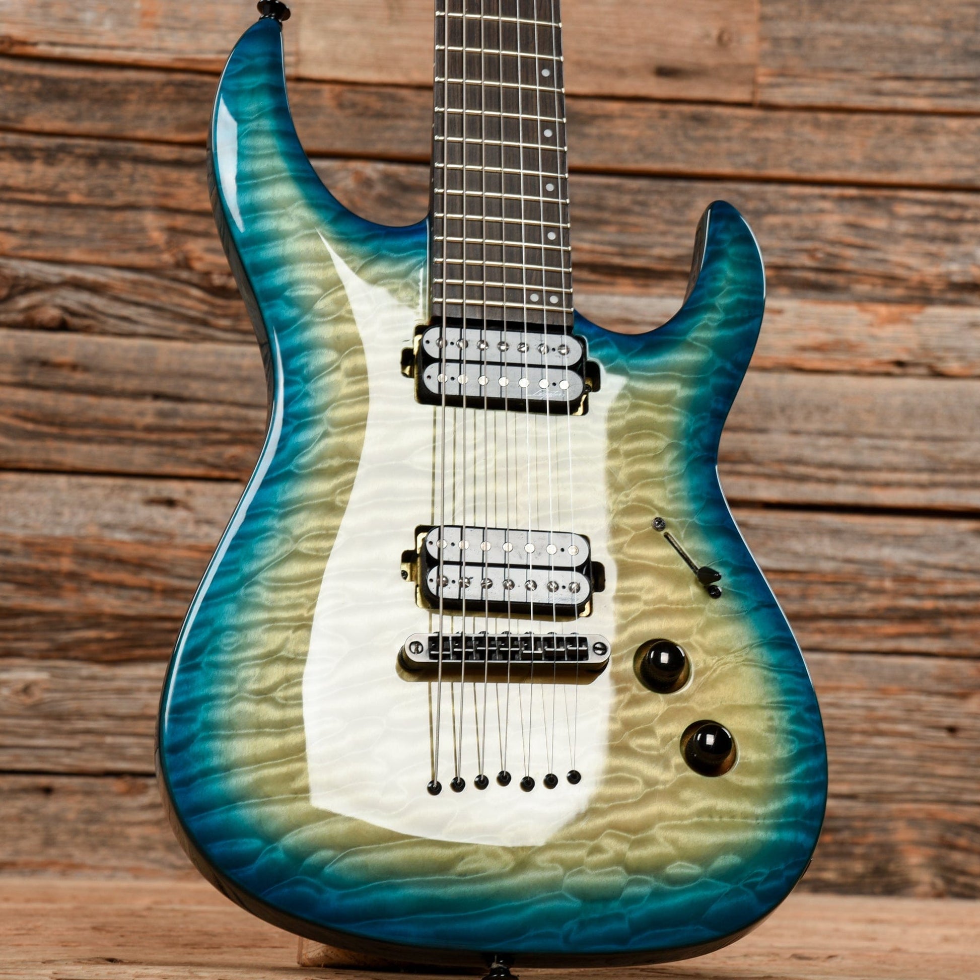 Legator Ninja SE7 Teal Burst Electric Guitars / Solid Body