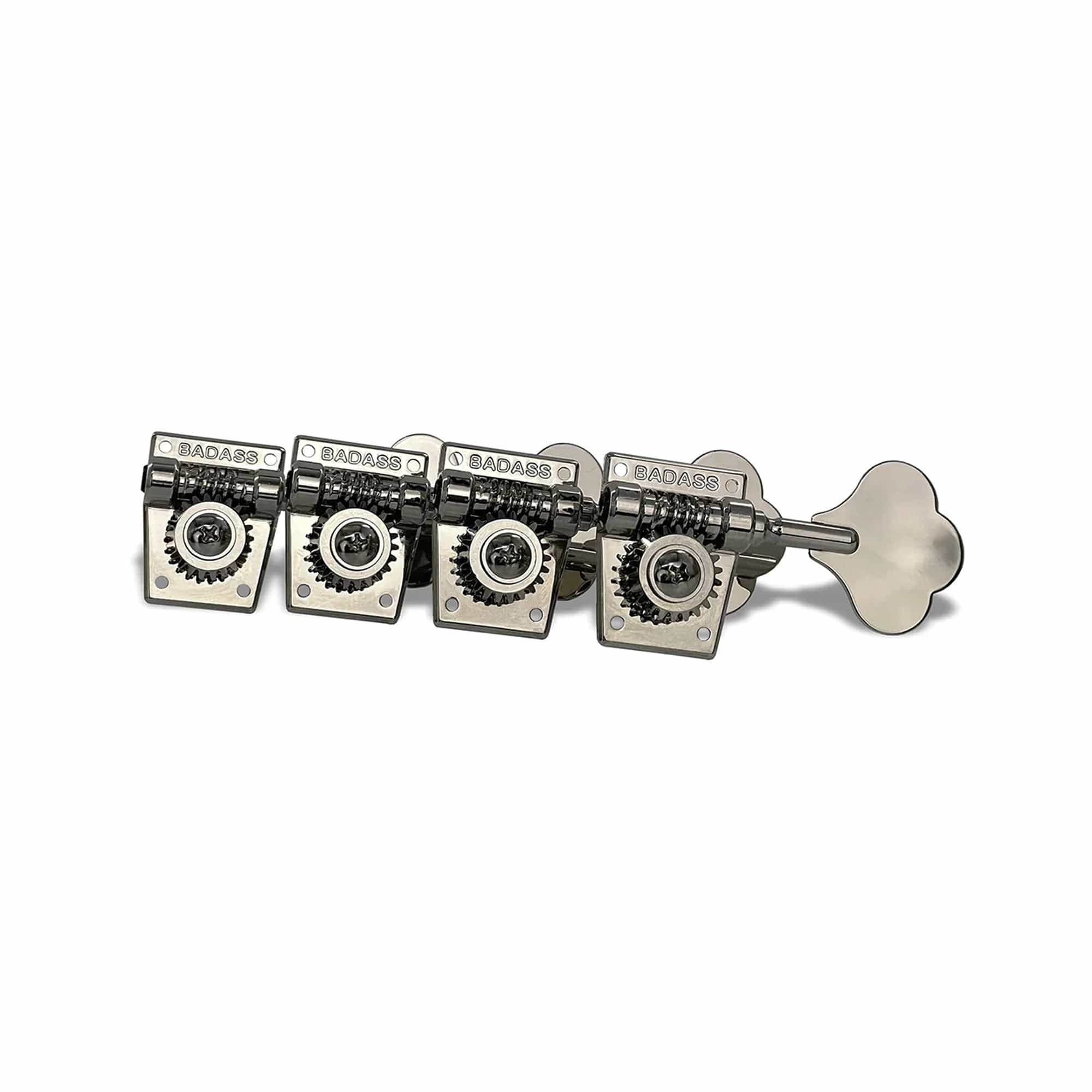 Leo Quan Badass OGT Bass Keys Open Gear Large Post 4-in-Line Set Nicke ...