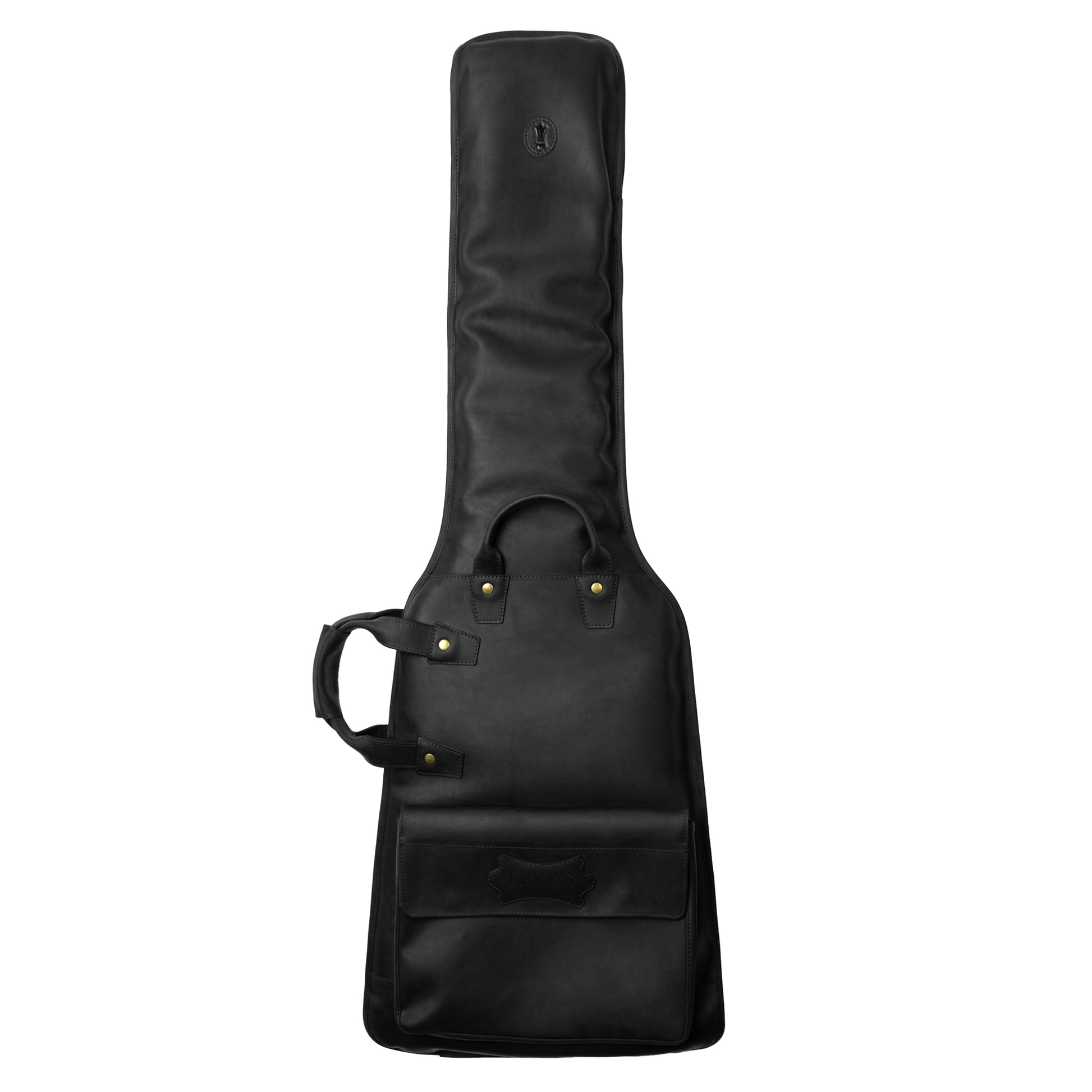 Levy's Solera Series Black Leather Bass Bag Accessories / Cases and Gig Bags / Bass Cases