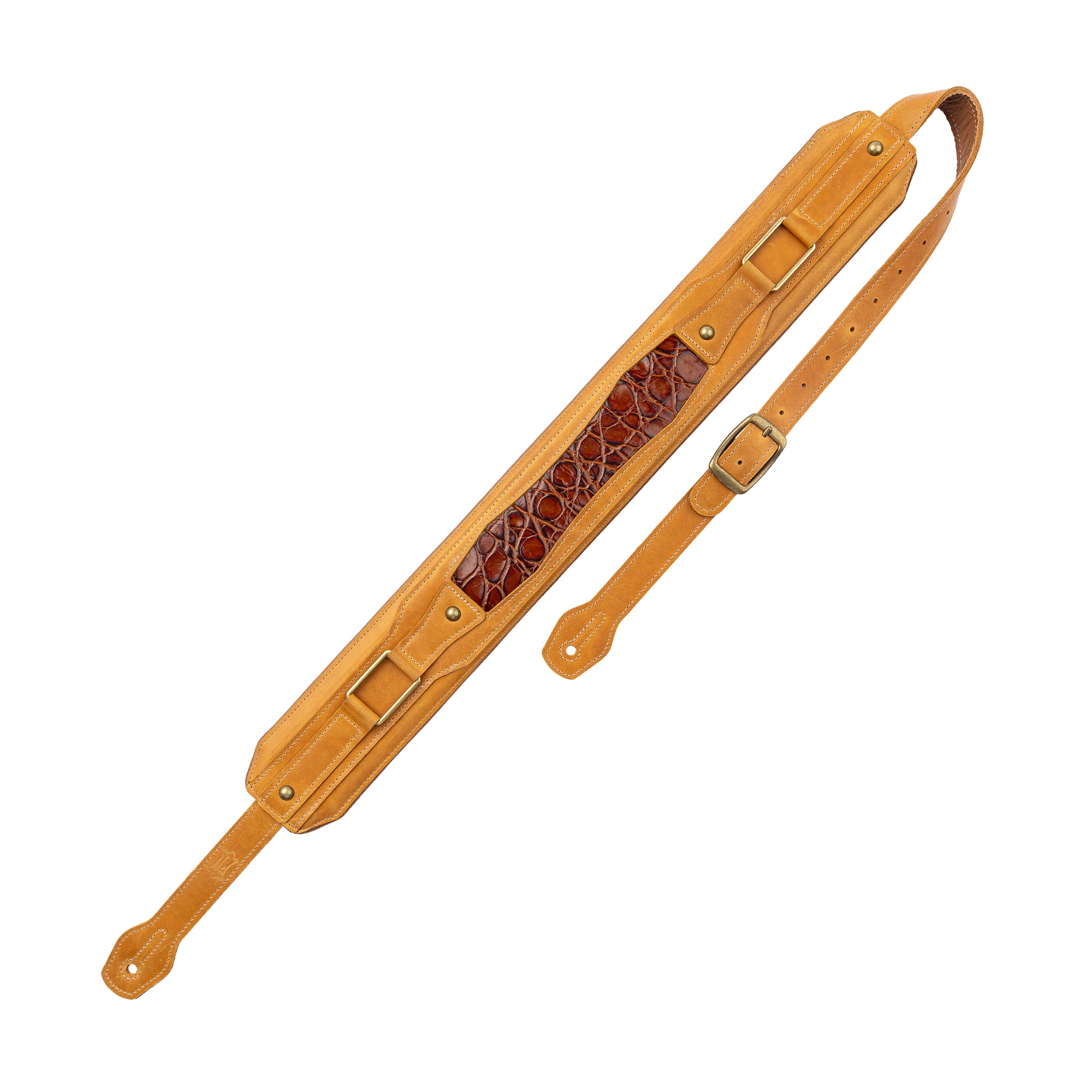 Levy's Apex Series Tan Leather Guitar Strap Accessories / Straps