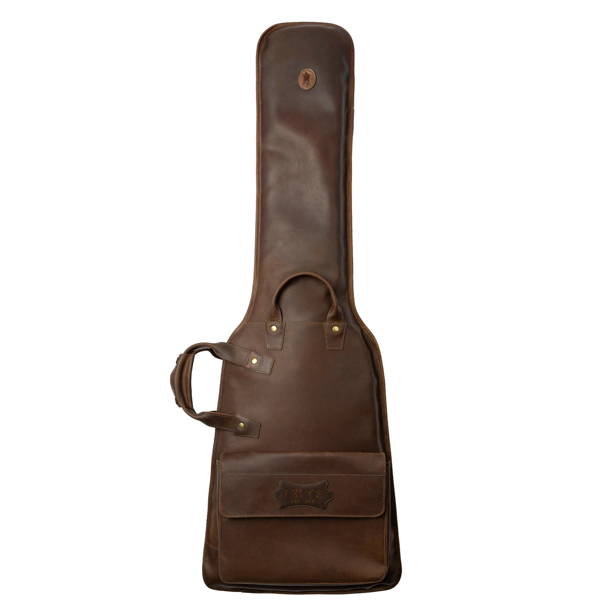 Levy's Solera Series Brown Leather Bass Bag Cases & Gig Bags