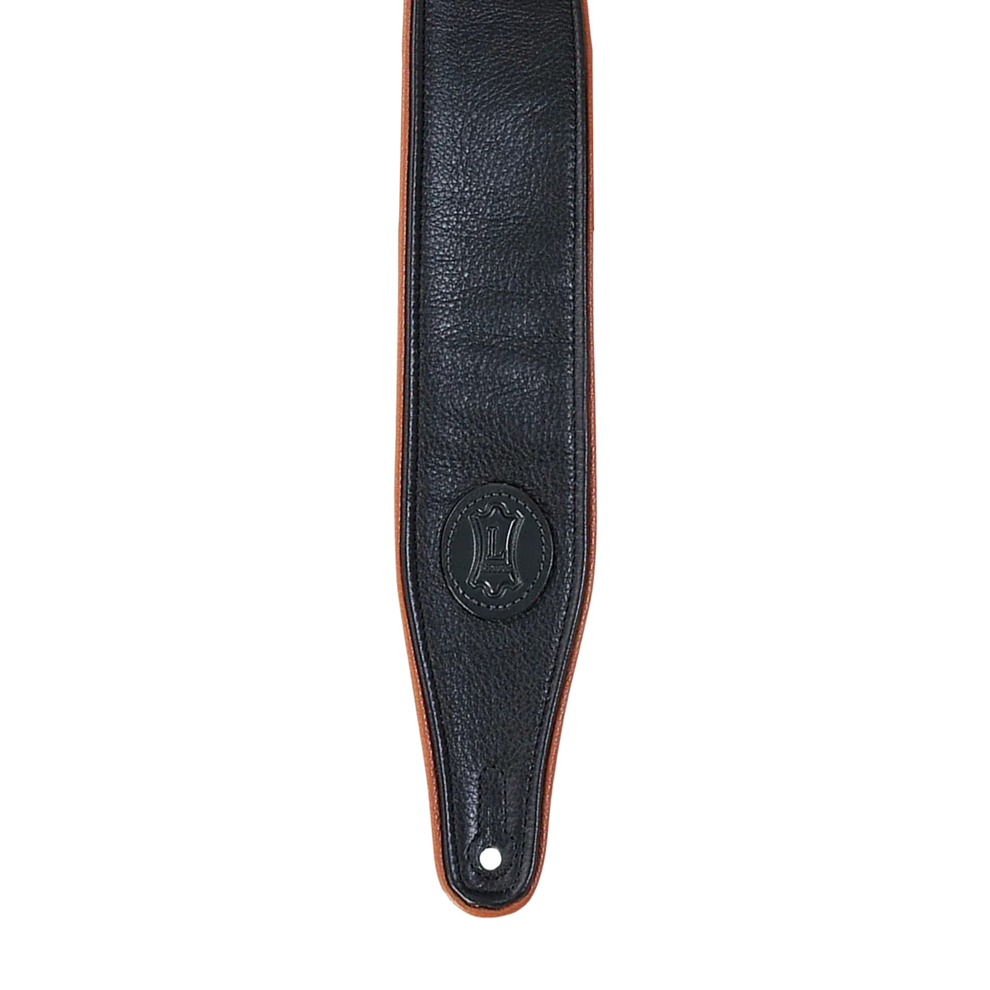 Levy's 2.5" Ultra-Soft Padded Garment Leather Guitar Strap Black Straps