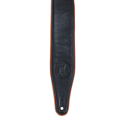 Levy's 2.5" Ultra-Soft Padded Garment Leather Guitar Strap Black Straps