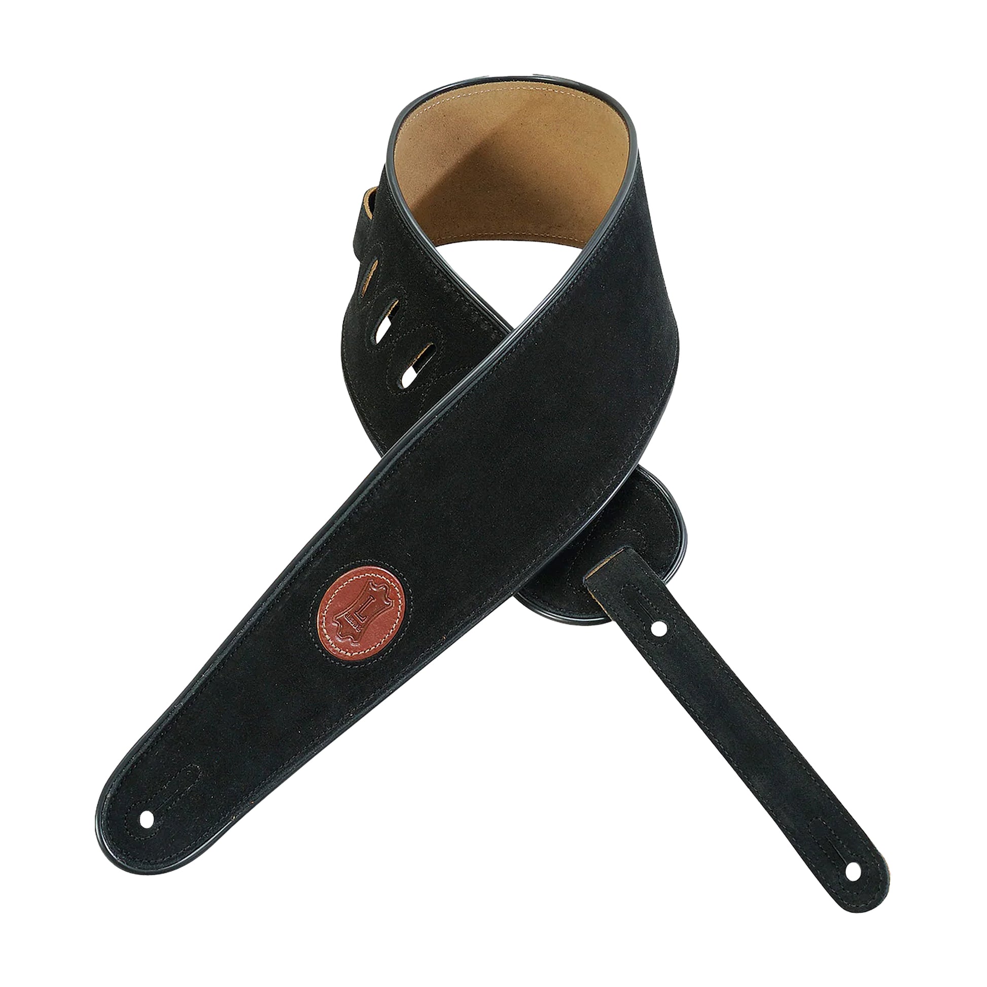 Levy's 4" Suede Bass Strap Black Straps