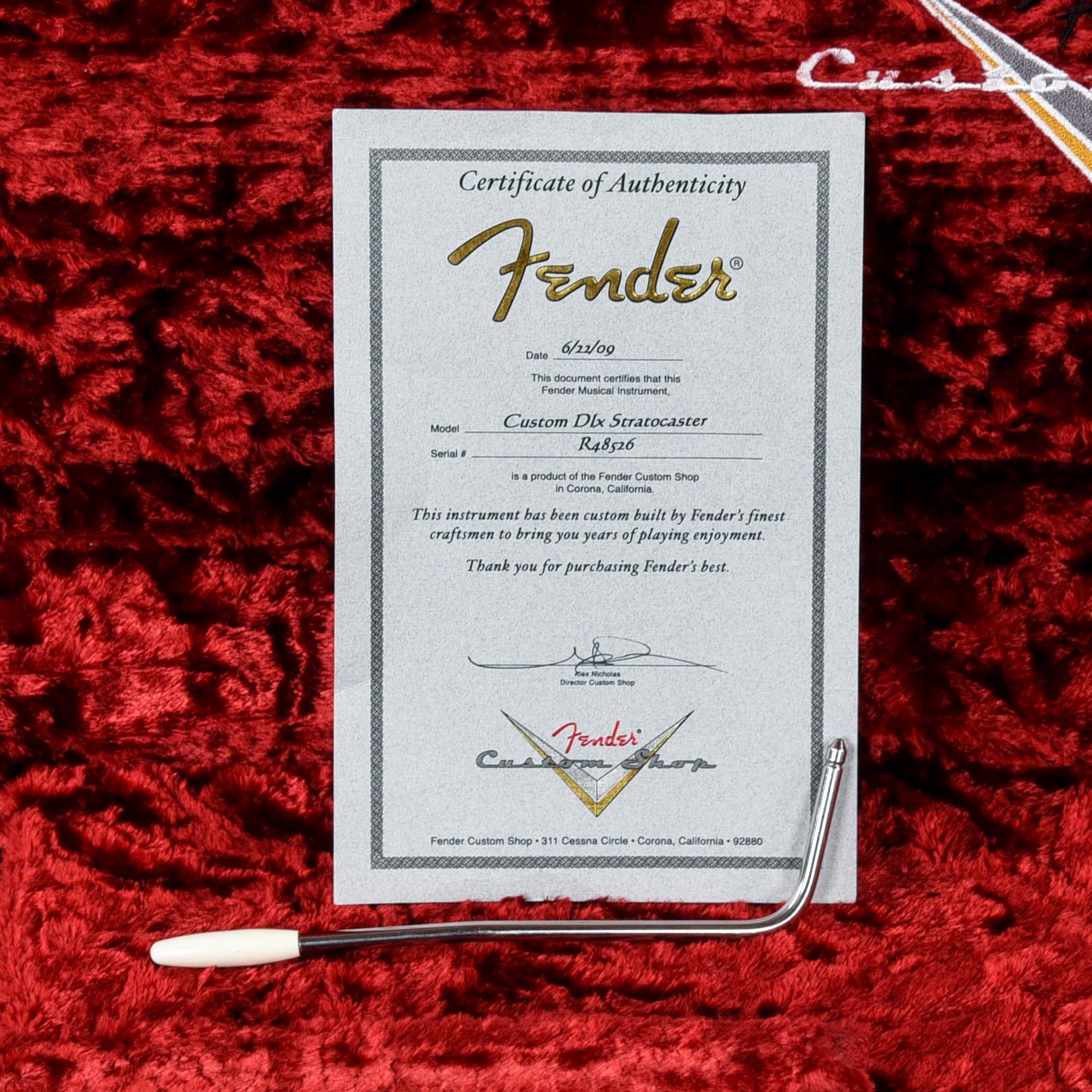 Fender Custom Shop Custom Deluxe Stratocaster HLE Gold 2009