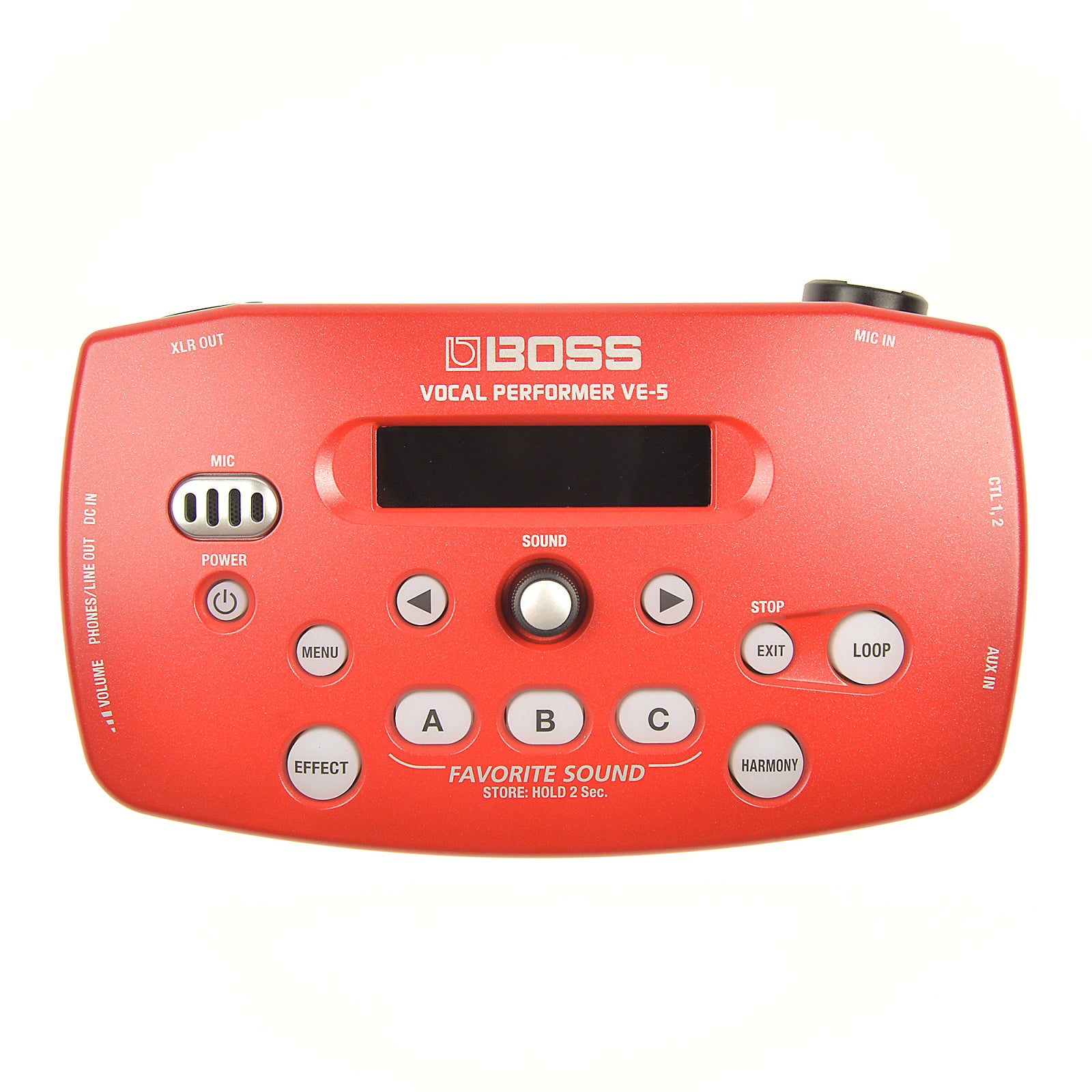 Boss VE-5 Vocal Effect Processor Red