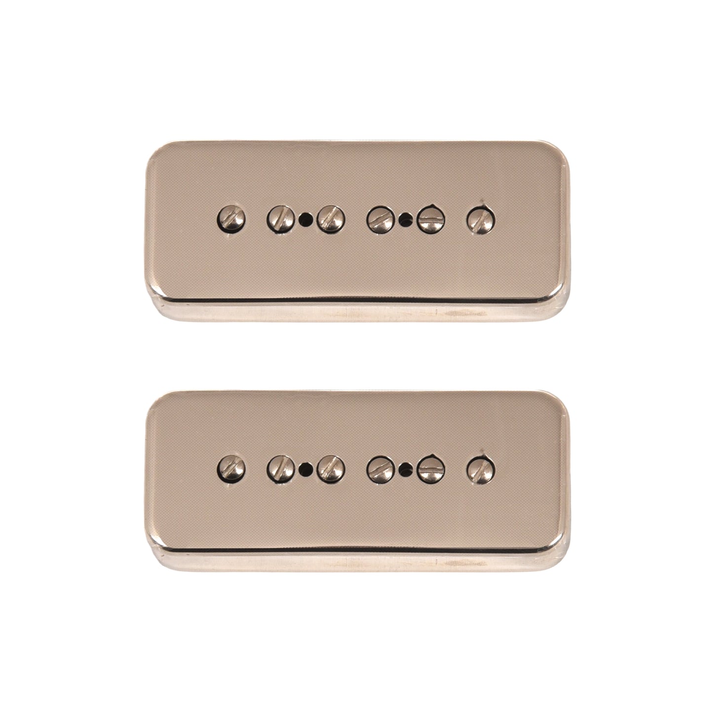 Lindy Fralin Hum-Cancelling P-90 Soapbar Set Gibson Braided Shield Polished Nickel Home Audio / Preamps