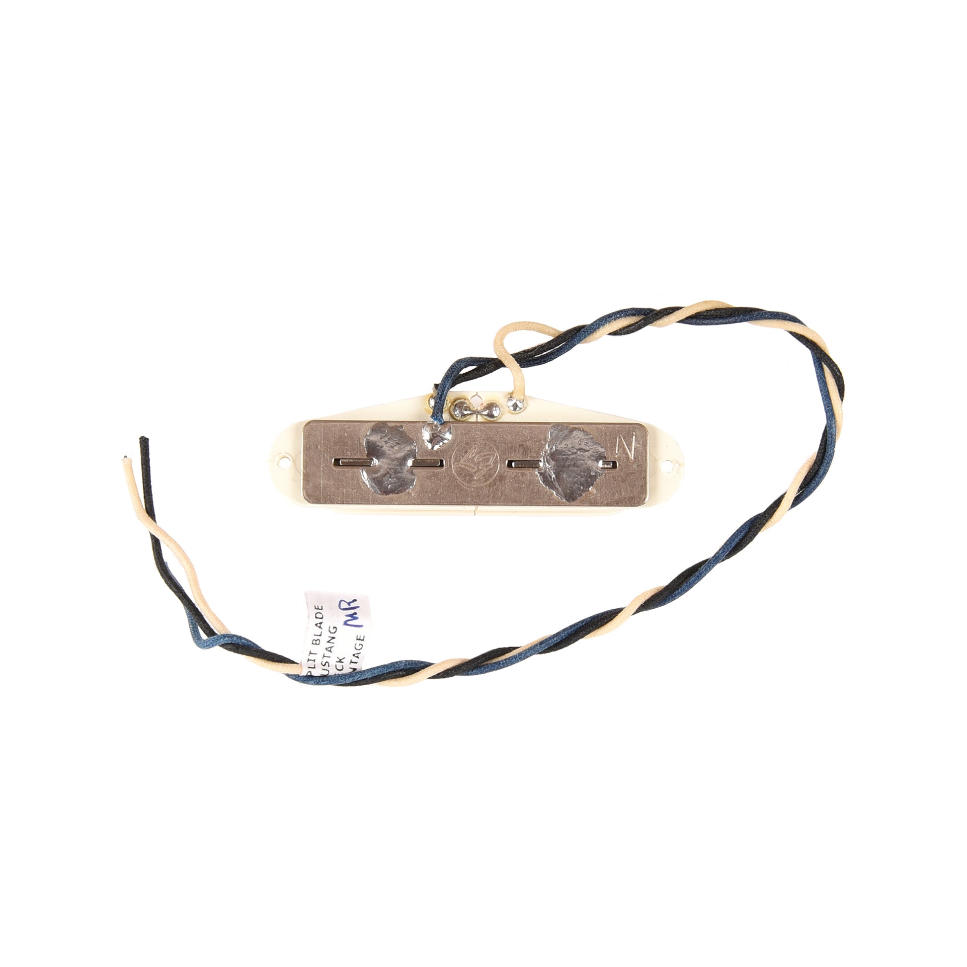 Lindy Fralin Split Blade for Mustang Neck Pickup Parchment Vintage Output Medium (9.5" to 11" Radius) Parts / Guitar Pickups