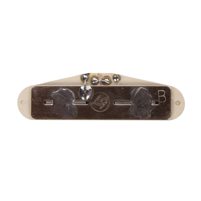 Lindy Fralin Split Blade Strat Bridge Pickup Parchment Blues Output Medium (9.5" to 11" Radius) Parts / Guitar Pickups