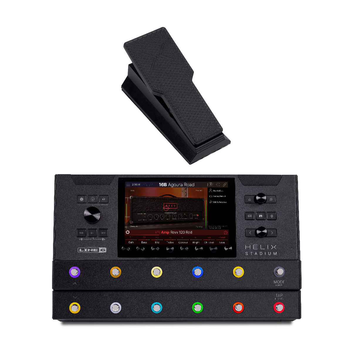 Line 6 Helix Stadium Floor Amp Modeler & Multi Effects Processor w/ FREE EX2 Expression Pedal Effect Pedals