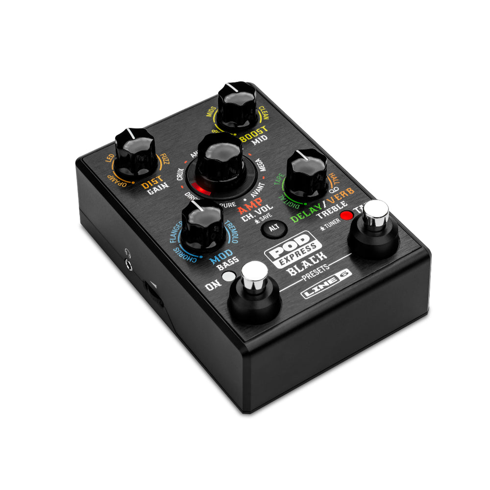 Line 6 POD Express Black Guitar Amp & Effects Processor Pedal Effects and Pedals / Cabinet Simulators