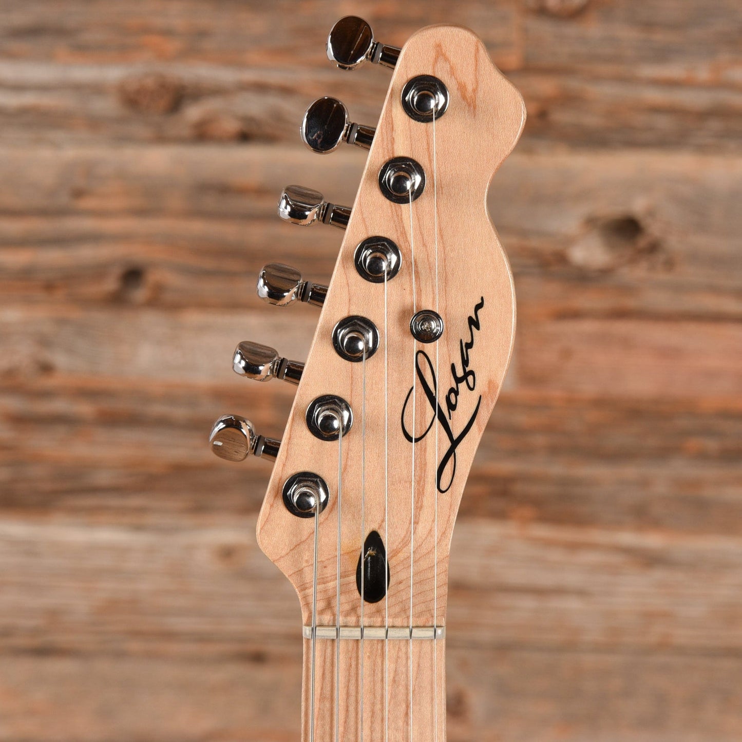 Logan Custom Custom T-Style White Electric Guitars / Solid Body