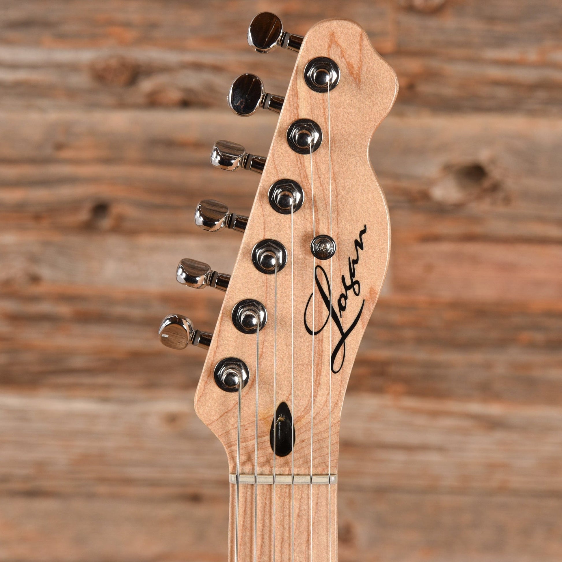 Logan Custom Custom T-Style White Electric Guitars / Solid Body