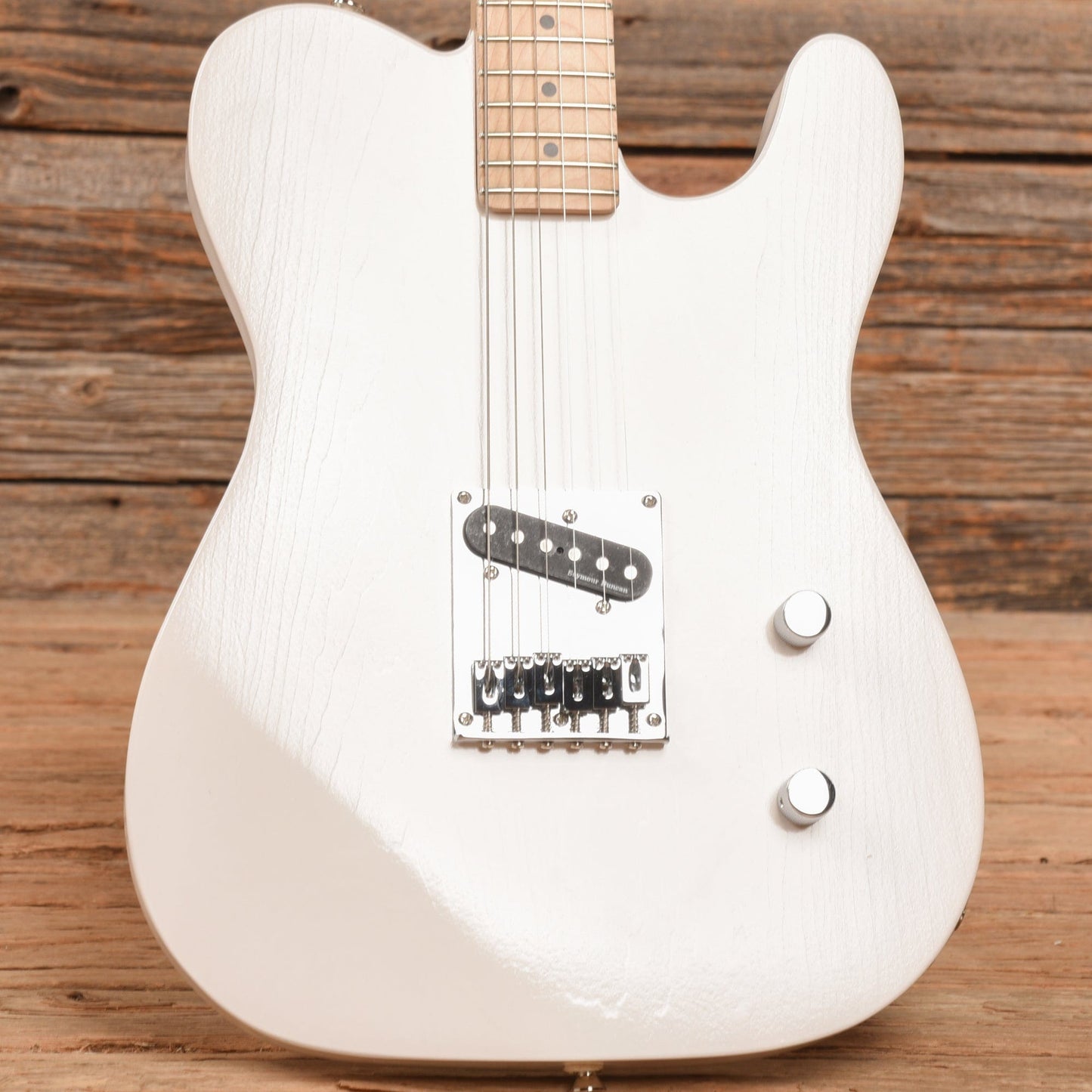 Logan Custom Custom T-Style White Electric Guitars / Solid Body