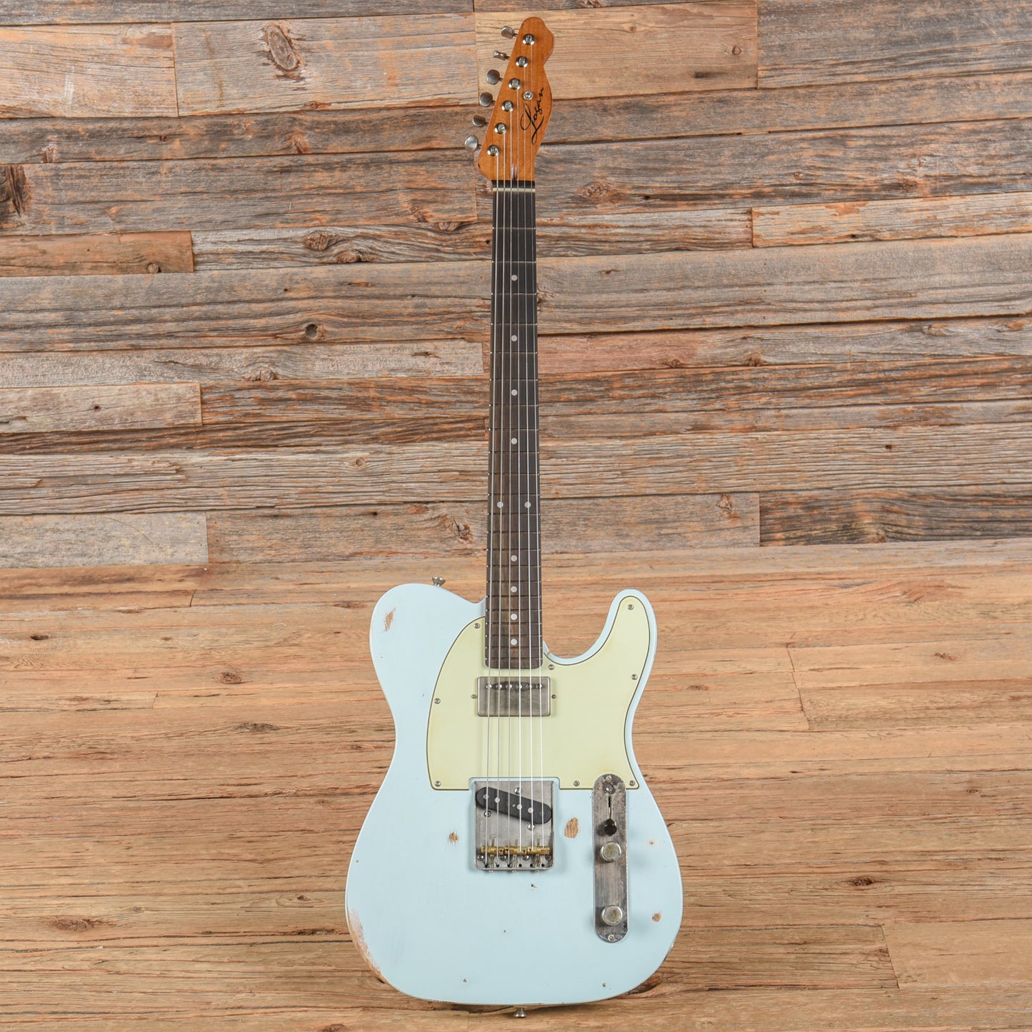 Logan Custom T-Style Sonic Blue Electric Guitars / Solid Body