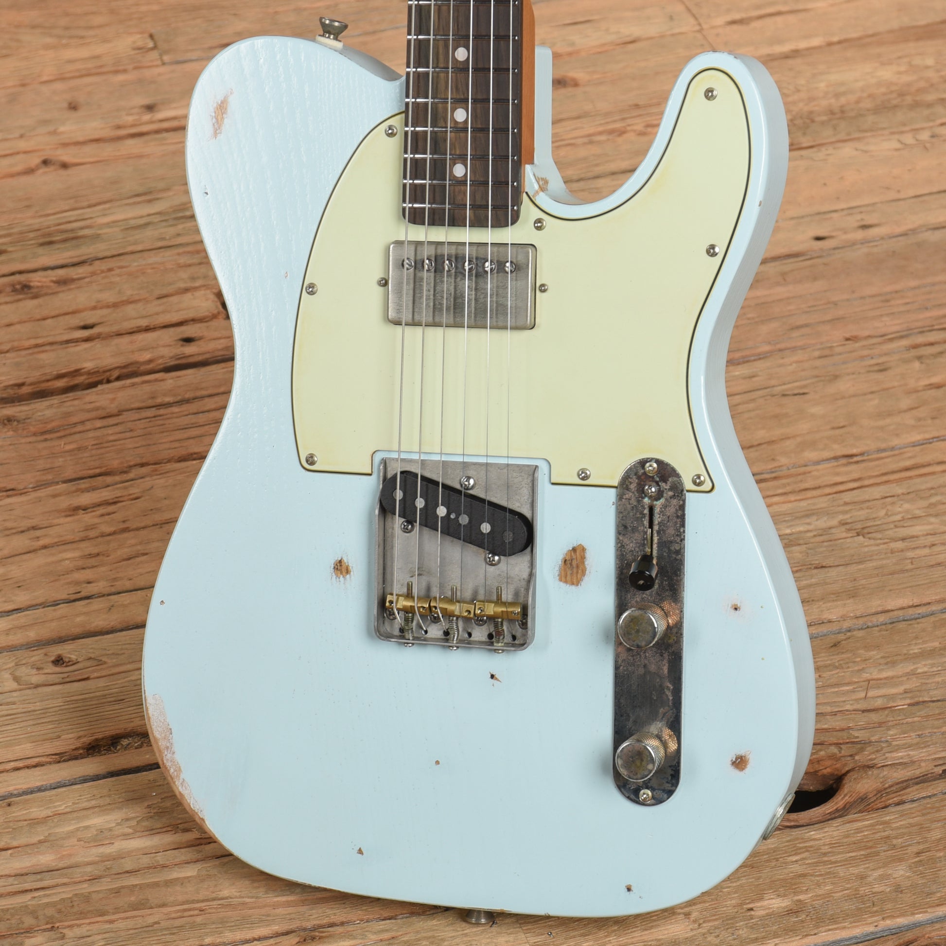 Logan Custom T-Style Sonic Blue Electric Guitars / Solid Body