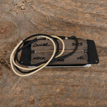 Lollar Charlie Christian Telecaster Neck Pickup Black / White - Pickguard Mount Parts / Guitar Pickups