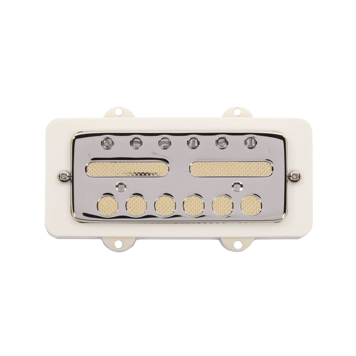 Lollar Gold Foil Jazzmaster Bridge Pickup Nickel Cover/Gold Foil/Parchment Mounting Ring Parts / Guitar Pickups