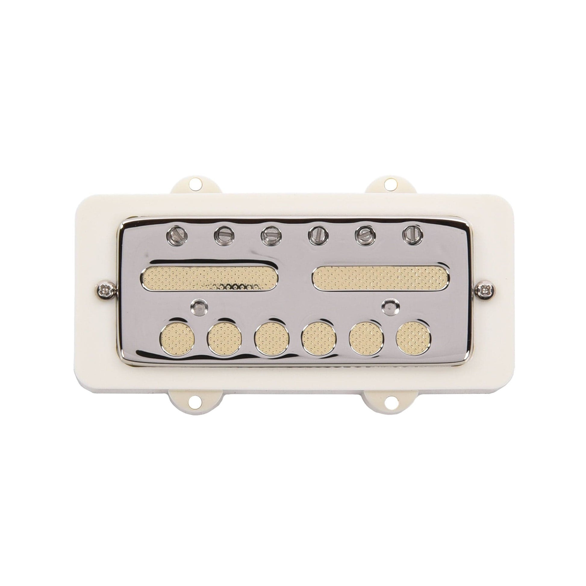 Lollar Gold Foil Jazzmaster Bridge Pickup Nickel Cover/Gold Foil/Parchment Mounting Ring Parts / Guitar Pickups