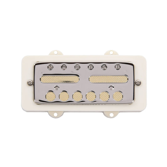 Lollar Gold Foil Jazzmaster Bridge Pickup Nickel Cover/Gold Foil/Parchment Mounting Ring Parts / Guitar Pickups