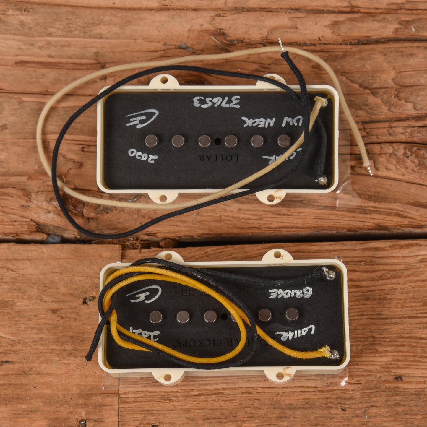Lollar Jazzmaster Underwound Neck/Black Bobbin Bridge Pickup Set Parts / Guitar Pickups