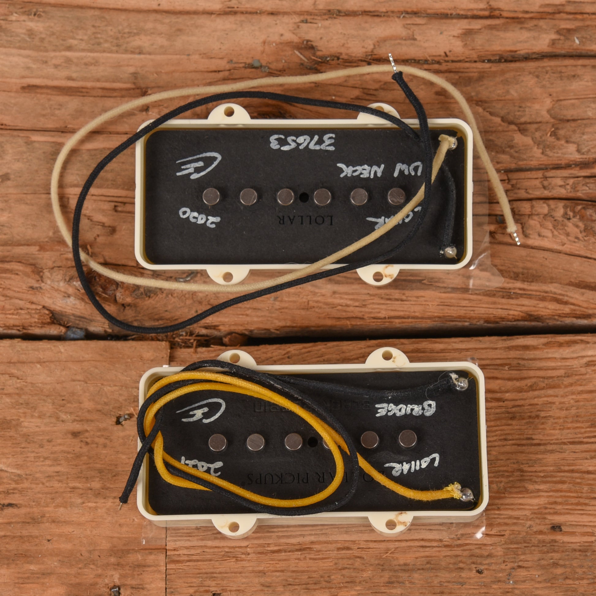 Lollar Jazzmaster Underwound Neck/Black Bobbin Bridge Pickup Set Parts / Guitar Pickups