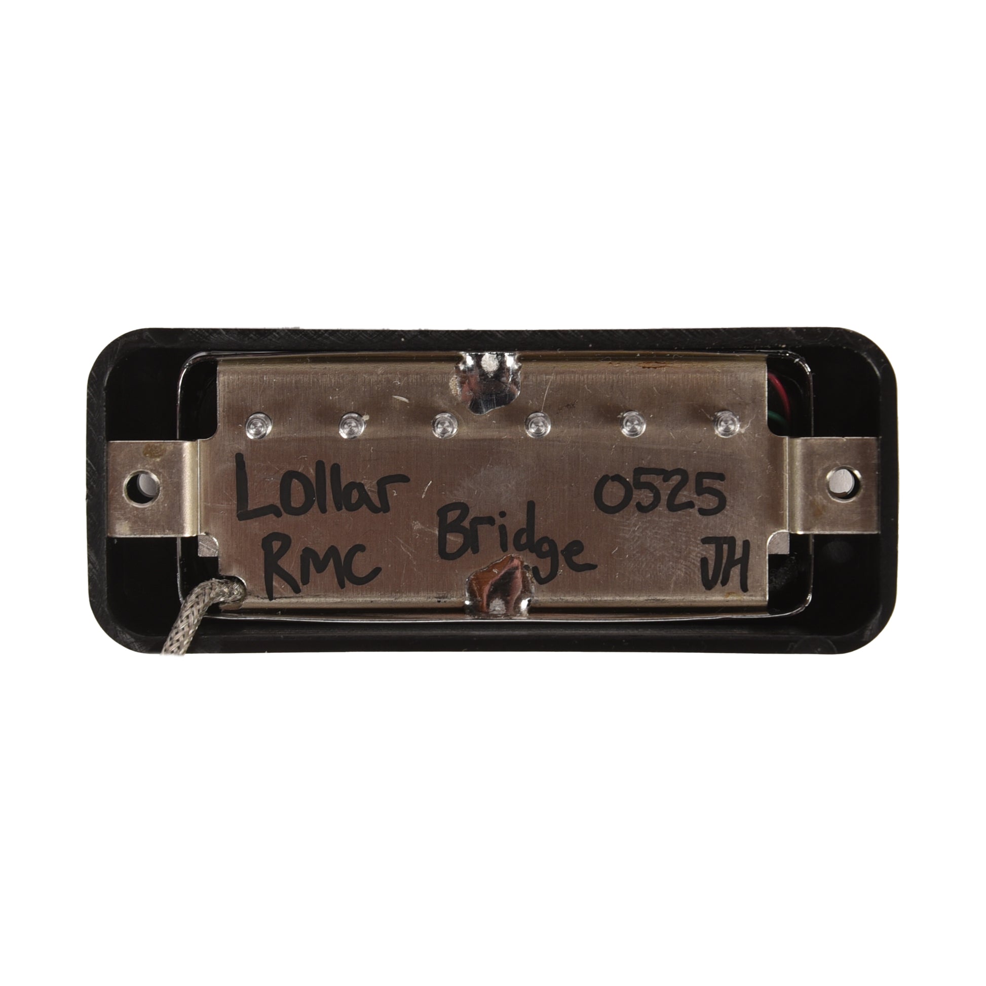 Lollar Mini Humbucker Bridge Position Chrome Soap Bar / LP Mount Black Ring Single Conductor Parts / Guitar Pickups