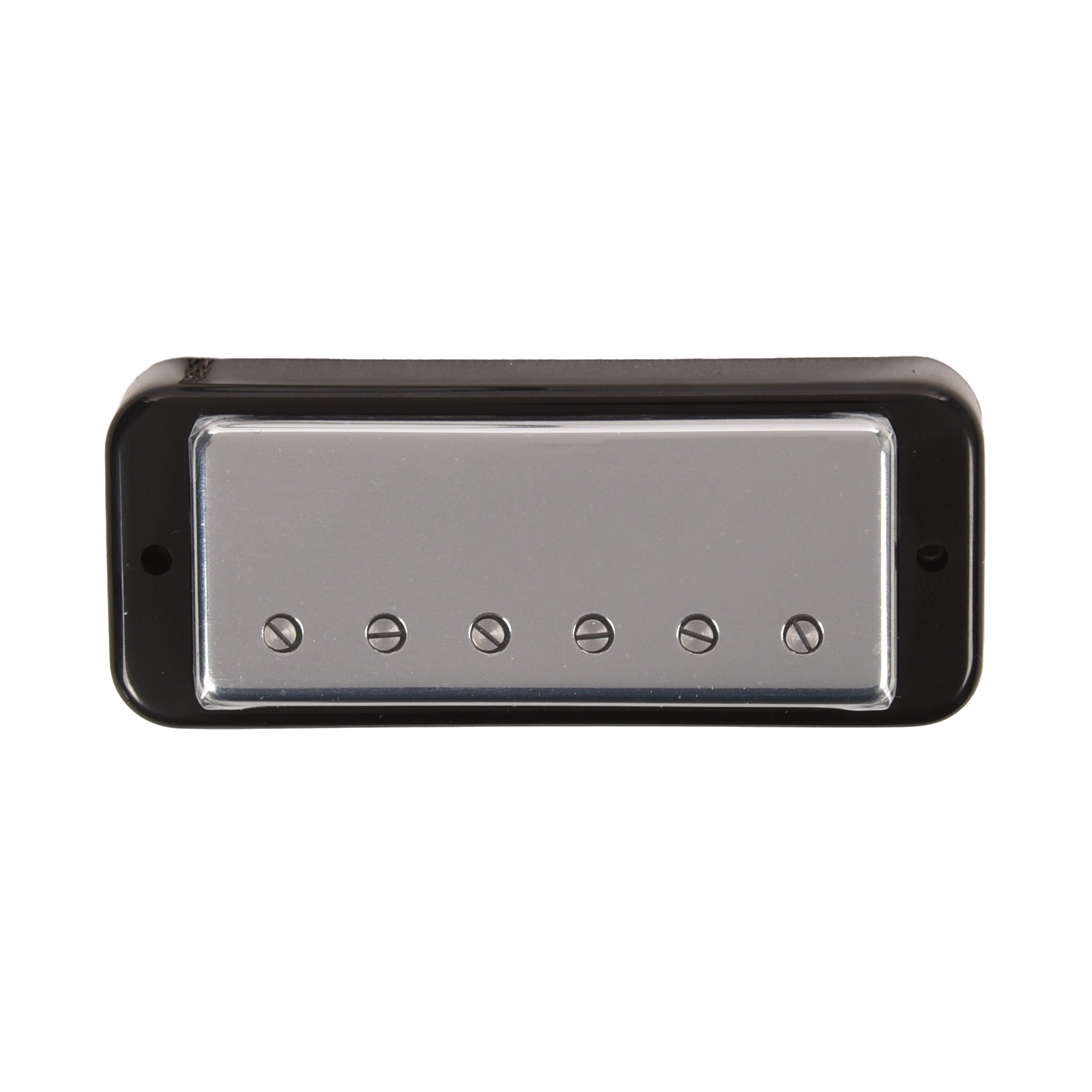Lollar Mini Humbucker Bridge Position Chrome Soap Bar / LP Mount Black Ring Single Conductor Parts / Guitar Pickups