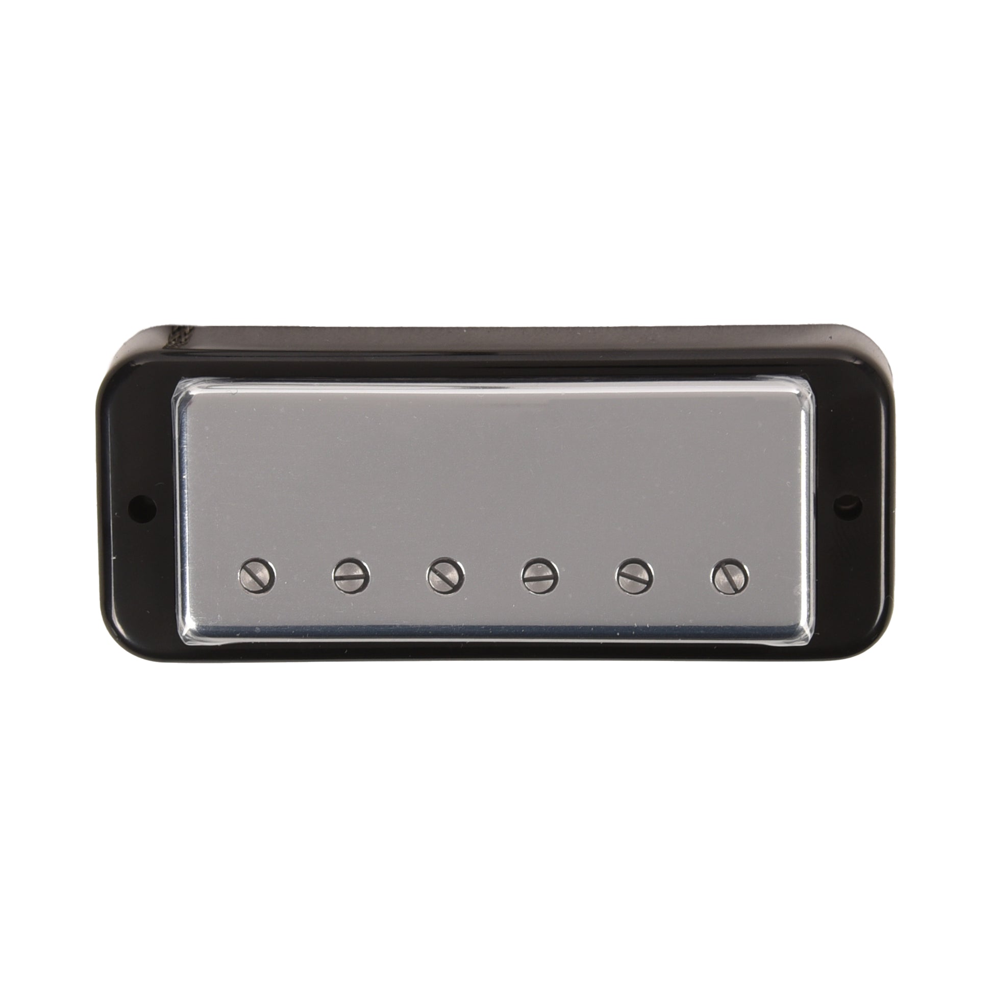 Lollar Mini Humbucker Bridge Position Chrome Soap Bar / LP Mount Black Ring Single Conductor Parts / Guitar Pickups