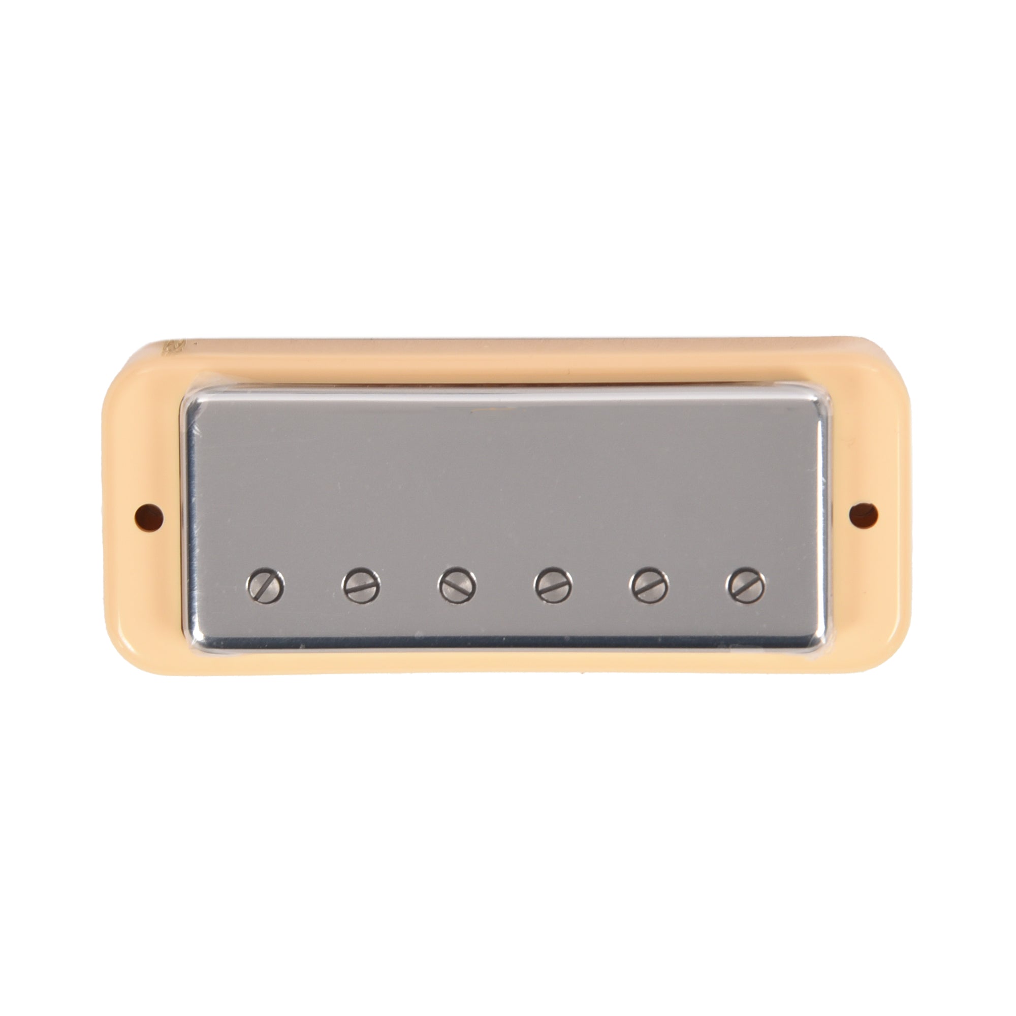 Lollar Mini Humbucker Bridge Position Chrome Soap Bar / LP Mount Cream Ring Single Conductor Parts / Guitar Pickups