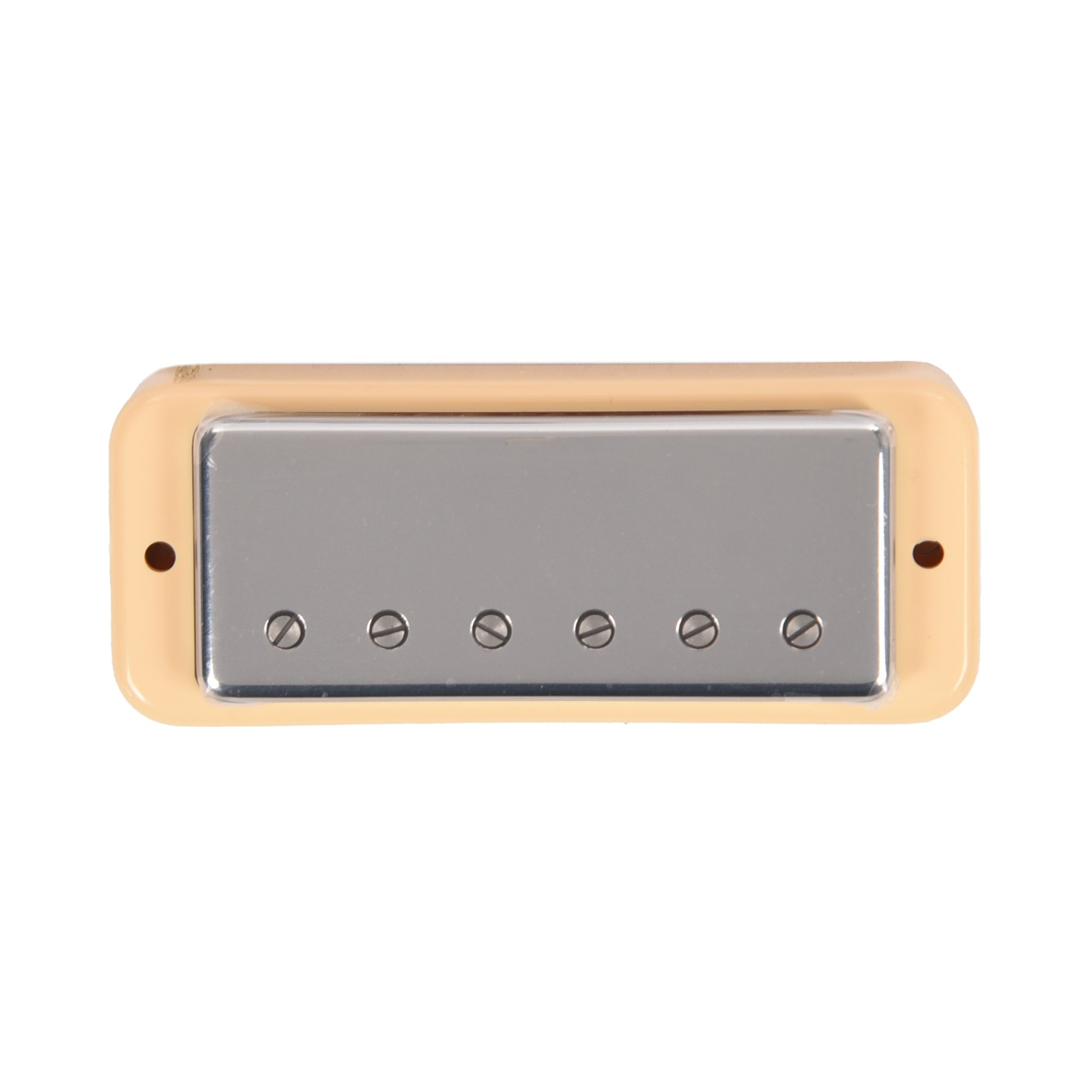 Lollar Mini Humbucker Bridge Position Chrome Soap Bar / LP Mount Cream Ring Single Conductor Parts / Guitar Pickups