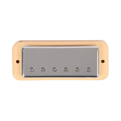 Lollar Mini Humbucker Bridge Position Chrome Soap Bar / LP Mount Cream Ring Single Conductor Parts / Guitar Pickups