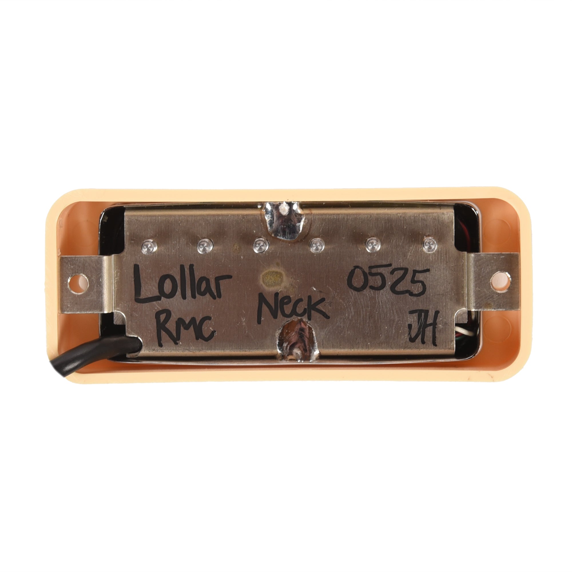 Lollar Mini Humbucker Neck Position Chrome Soap Bar / LP Mount Cream Ring 4-Conductor Parts / Guitar Pickups