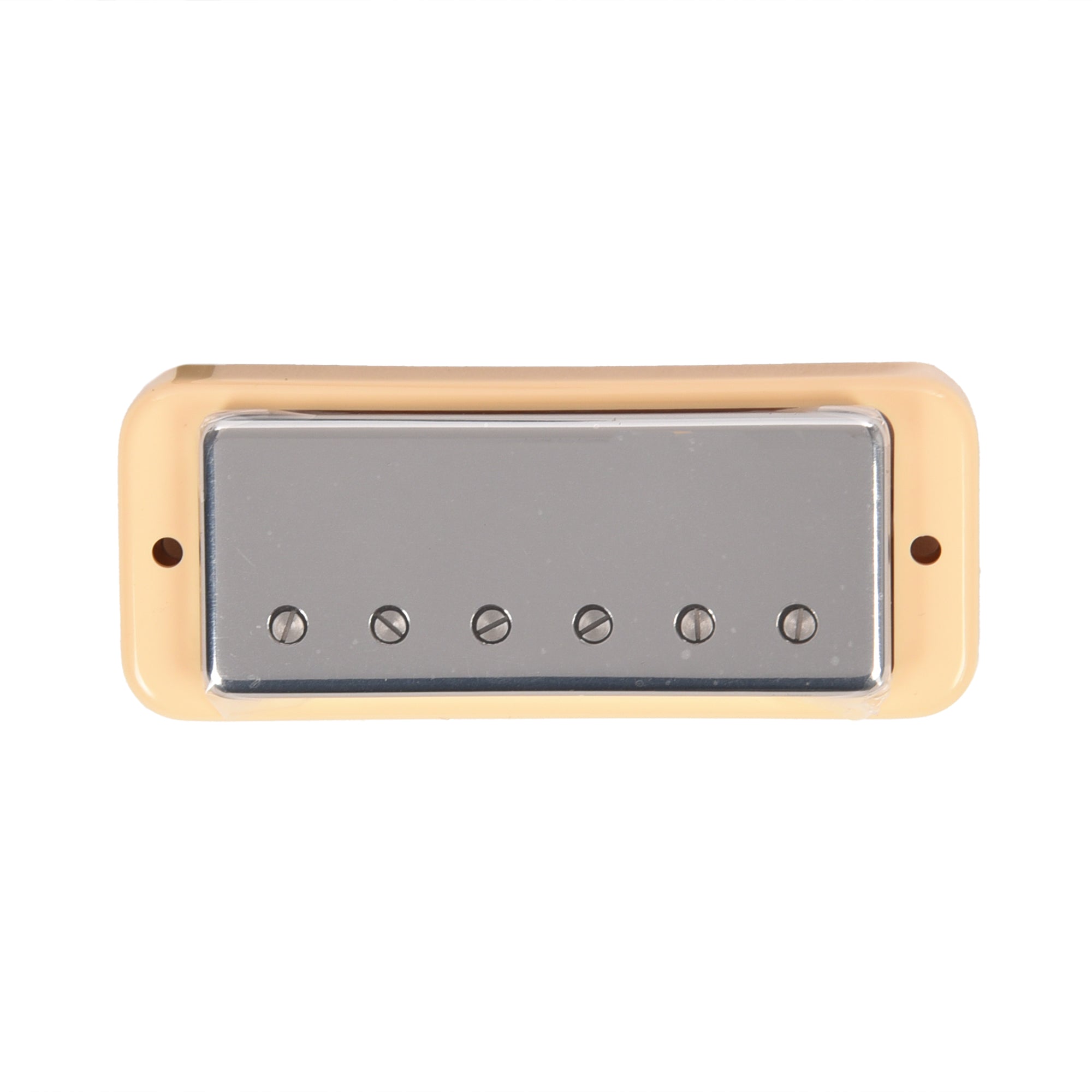 Lollar Mini Humbucker Neck Position Chrome Soap Bar / LP Mount Cream Ring 4-Conductor Parts / Guitar Pickups