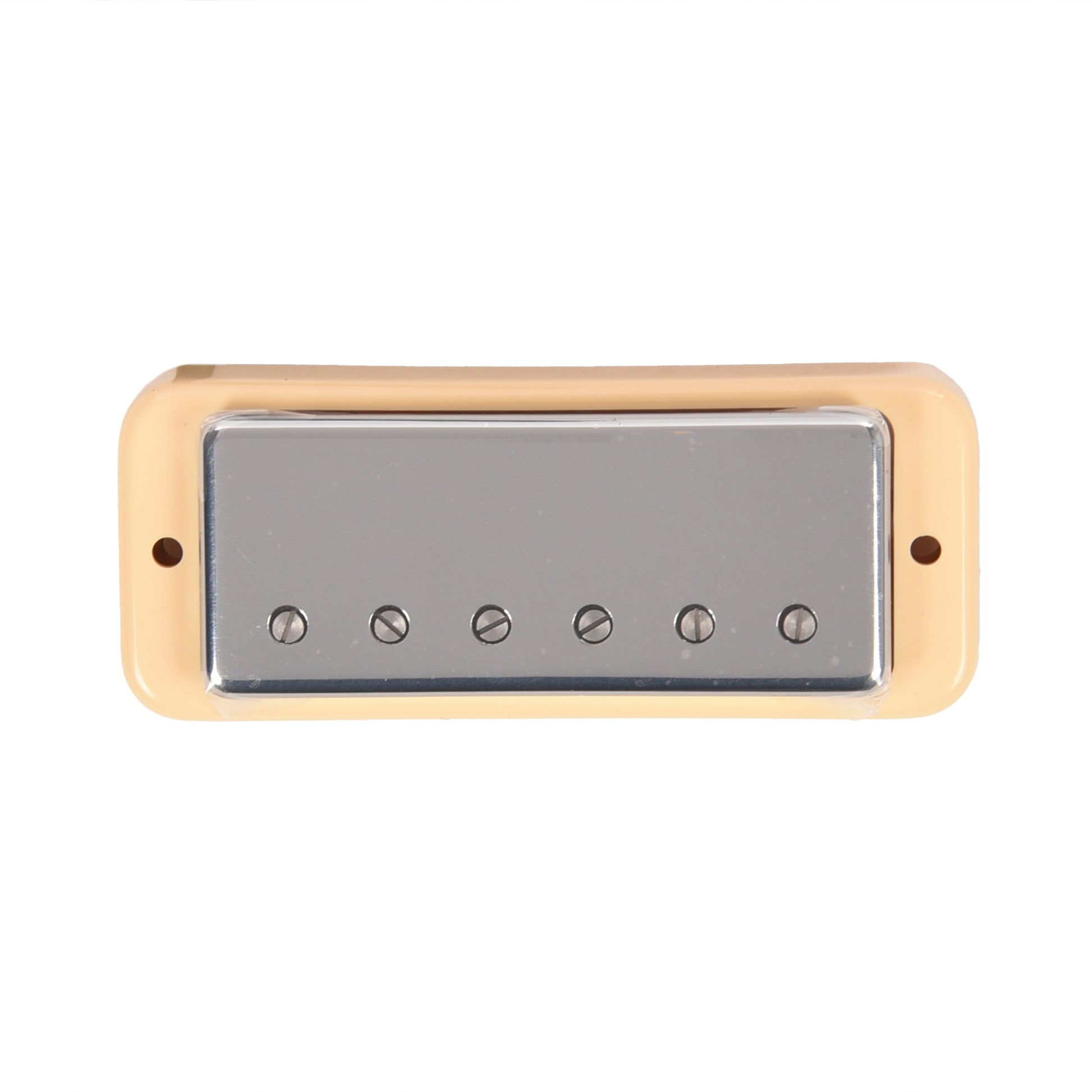 Lollar Mini Humbucker Neck Position Chrome Soap Bar / LP Mount Cream Ring 4-Conductor Parts / Guitar Pickups