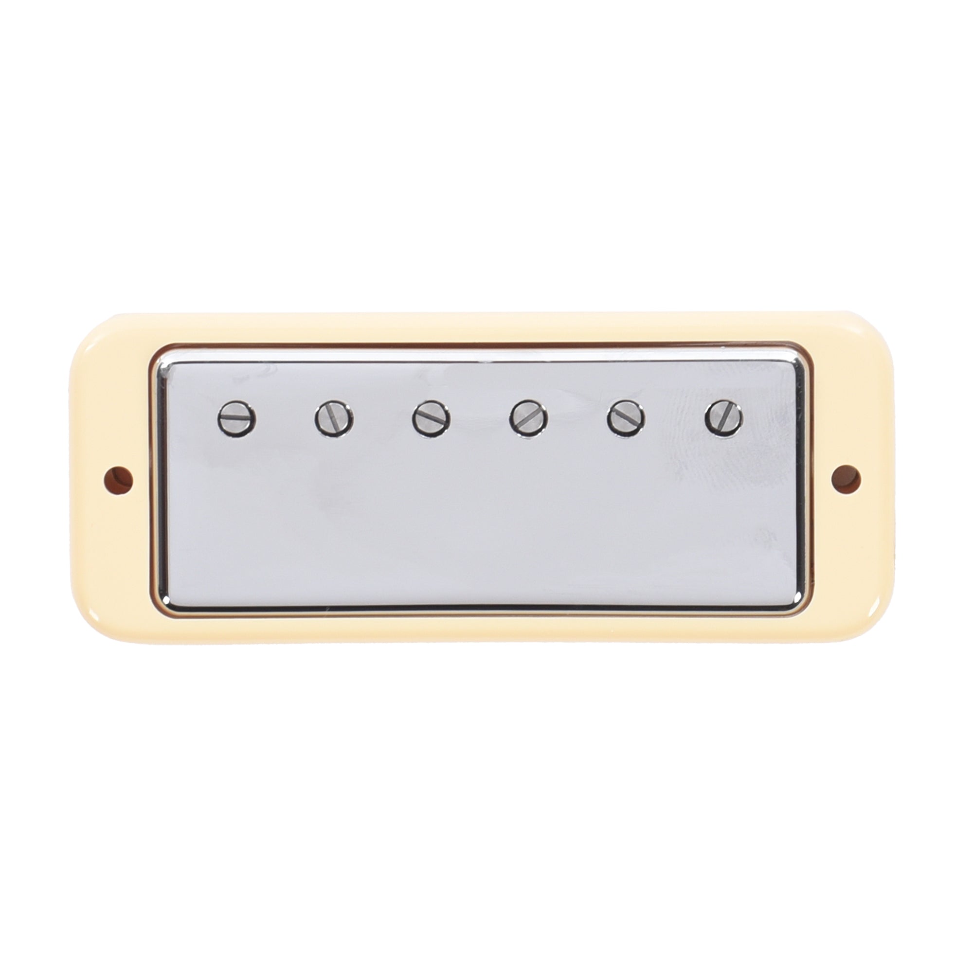 Lollar Mini Humbucker Neck Position Chrome Soap Bar / LP Mount Cream Ring Single Conductor Parts / Guitar Pickups
