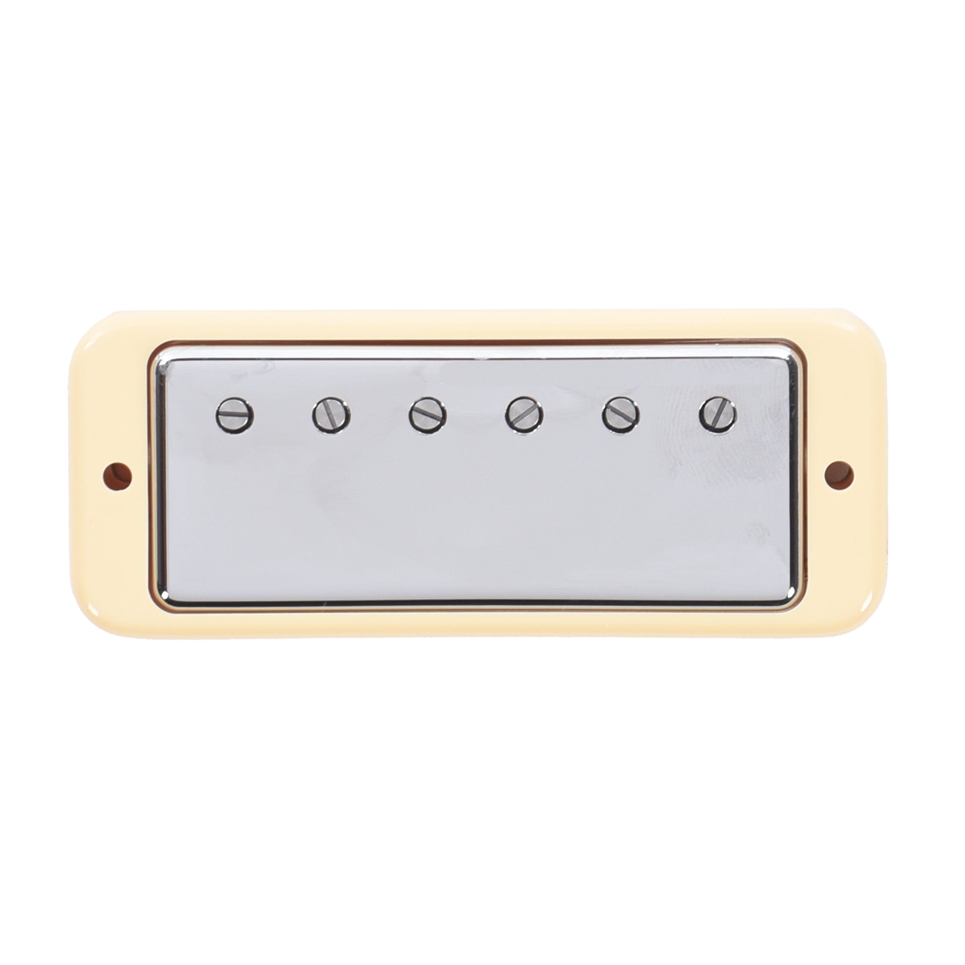 Lollar Mini Humbucker Neck Position Chrome Soap Bar / LP Mount Cream Ring Single Conductor Parts / Guitar Pickups