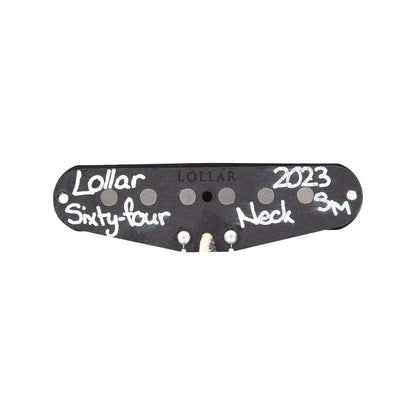 Lollar Sixty-Four Strat Flat Pole Neck Pickup Black Parts / Guitar Pickups
