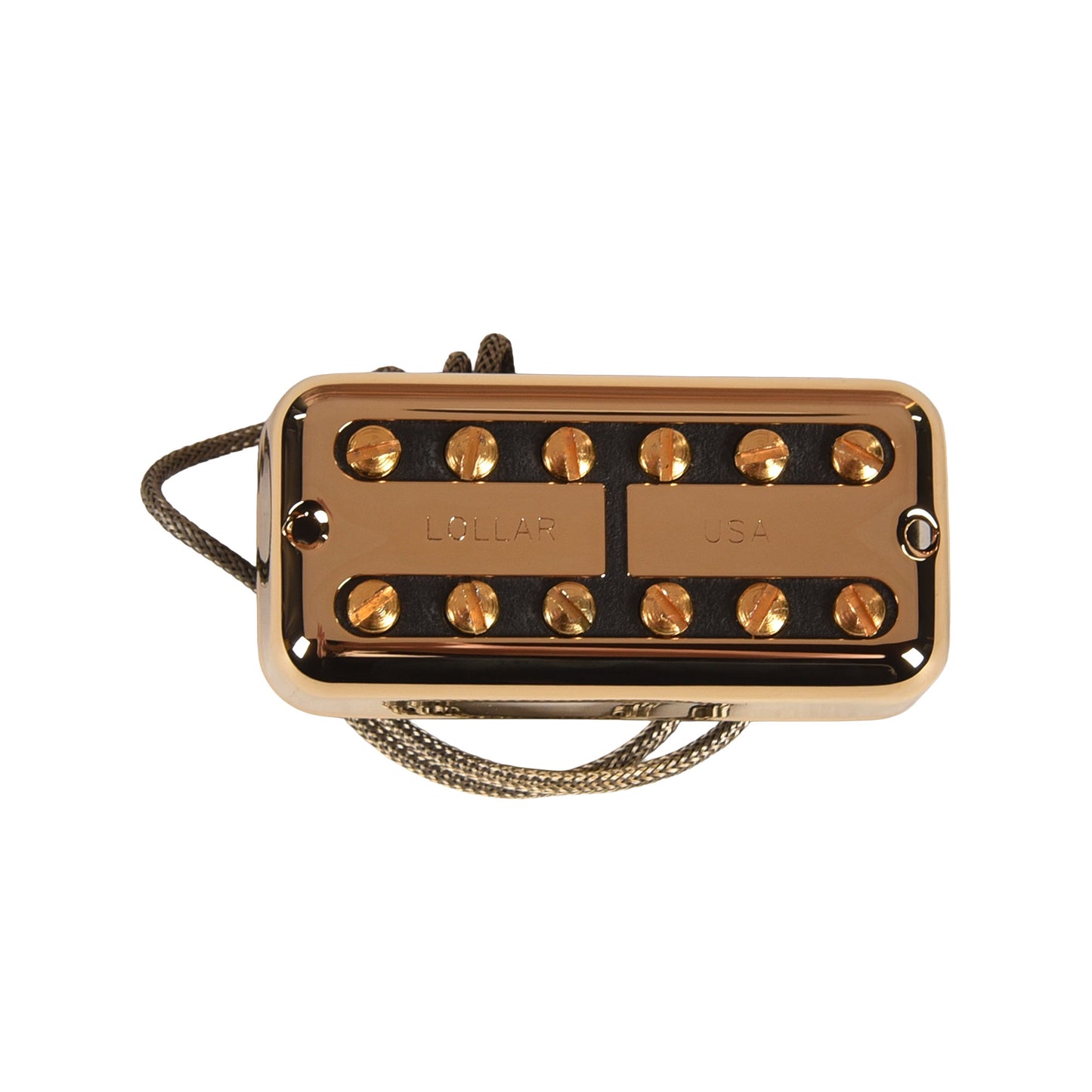 Lollar Lollartron Traditional Mod Bridge Pickup Gold w/Mount Option B Pickups & Preamps