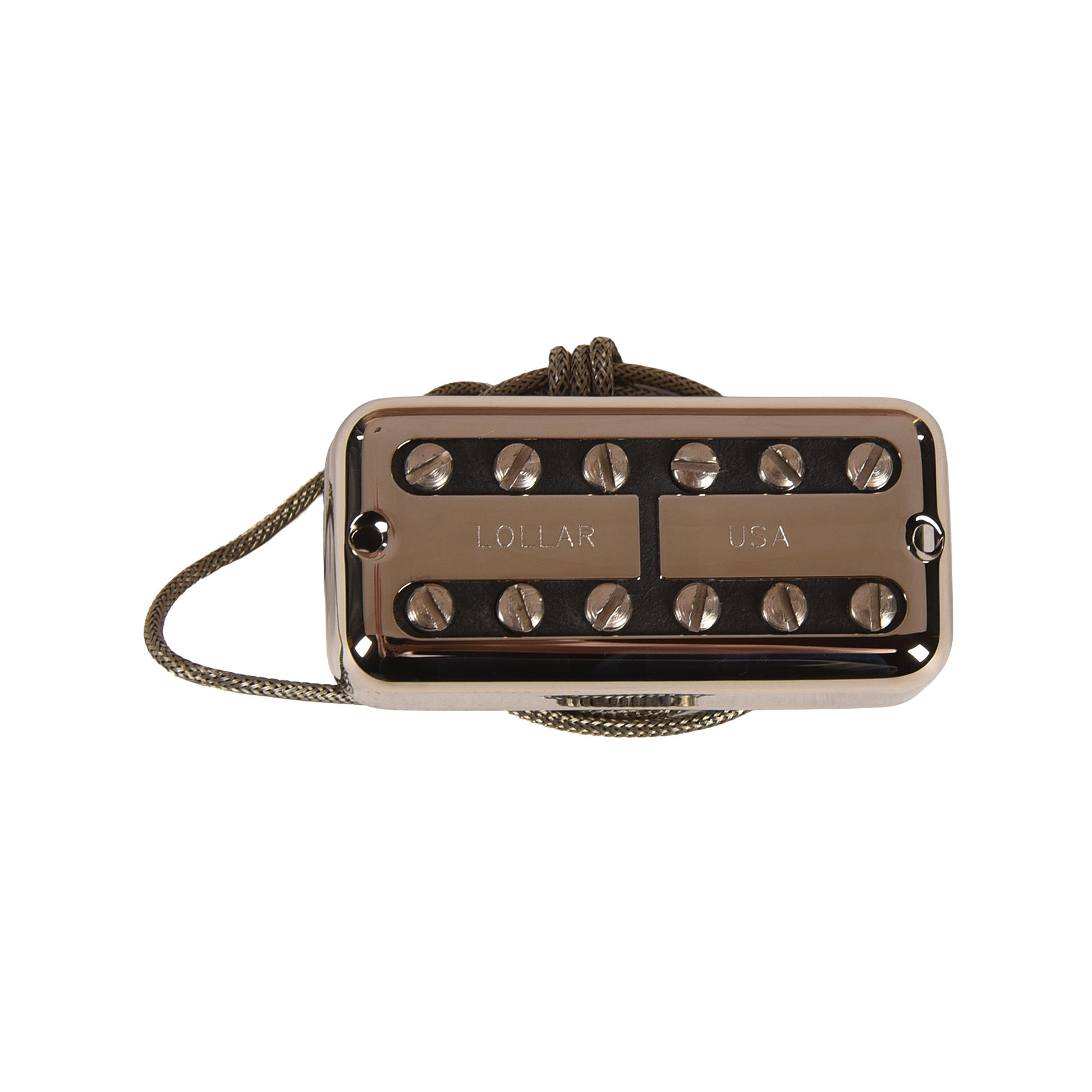Lollar Lollartron Traditional Mod Neck Pickup Nickel w/Mount Option B Pickups & Preamps
