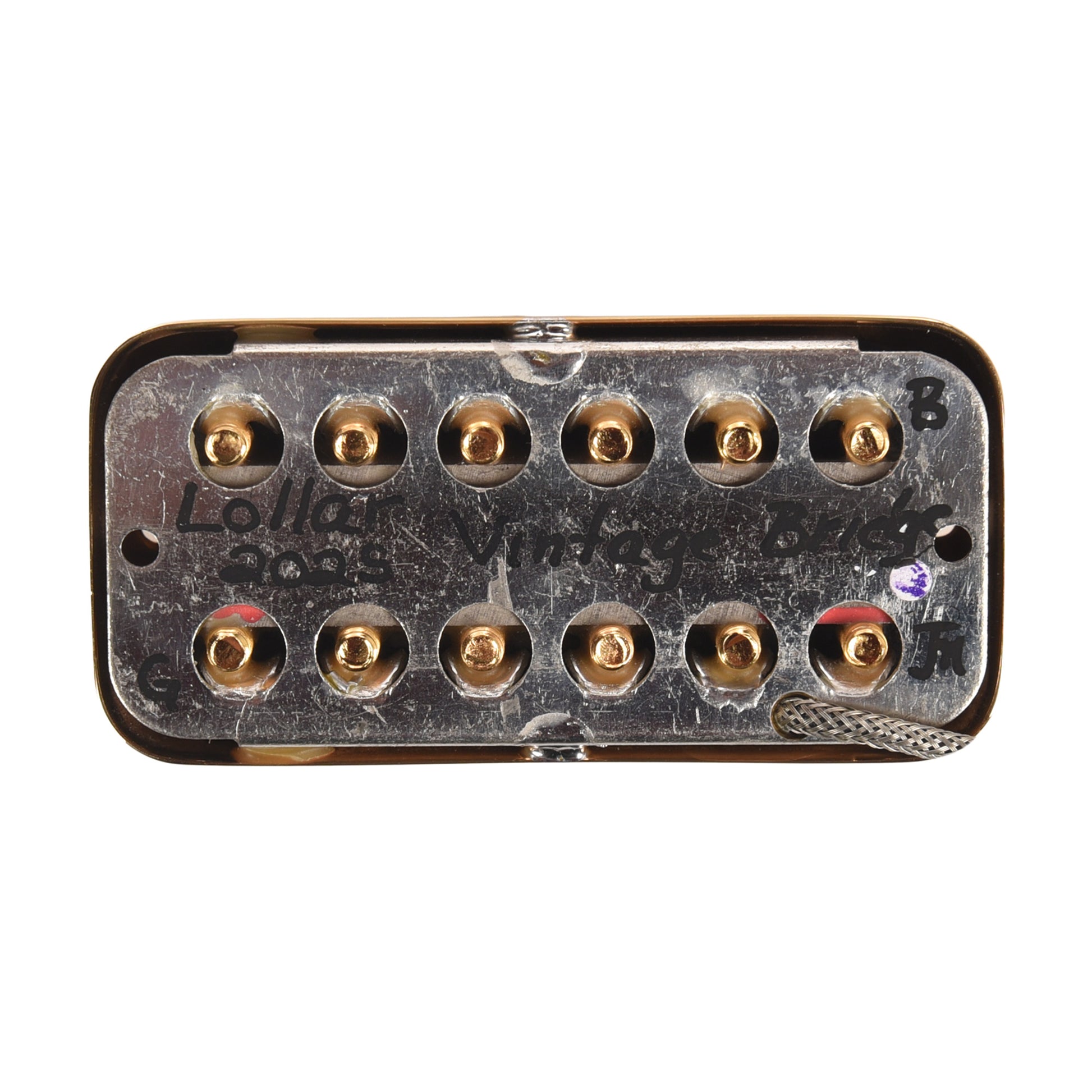 Lollar Lollartron Traditional Vintage Bridge Pickup Gold w/Mount Option B Pickups & Preamps