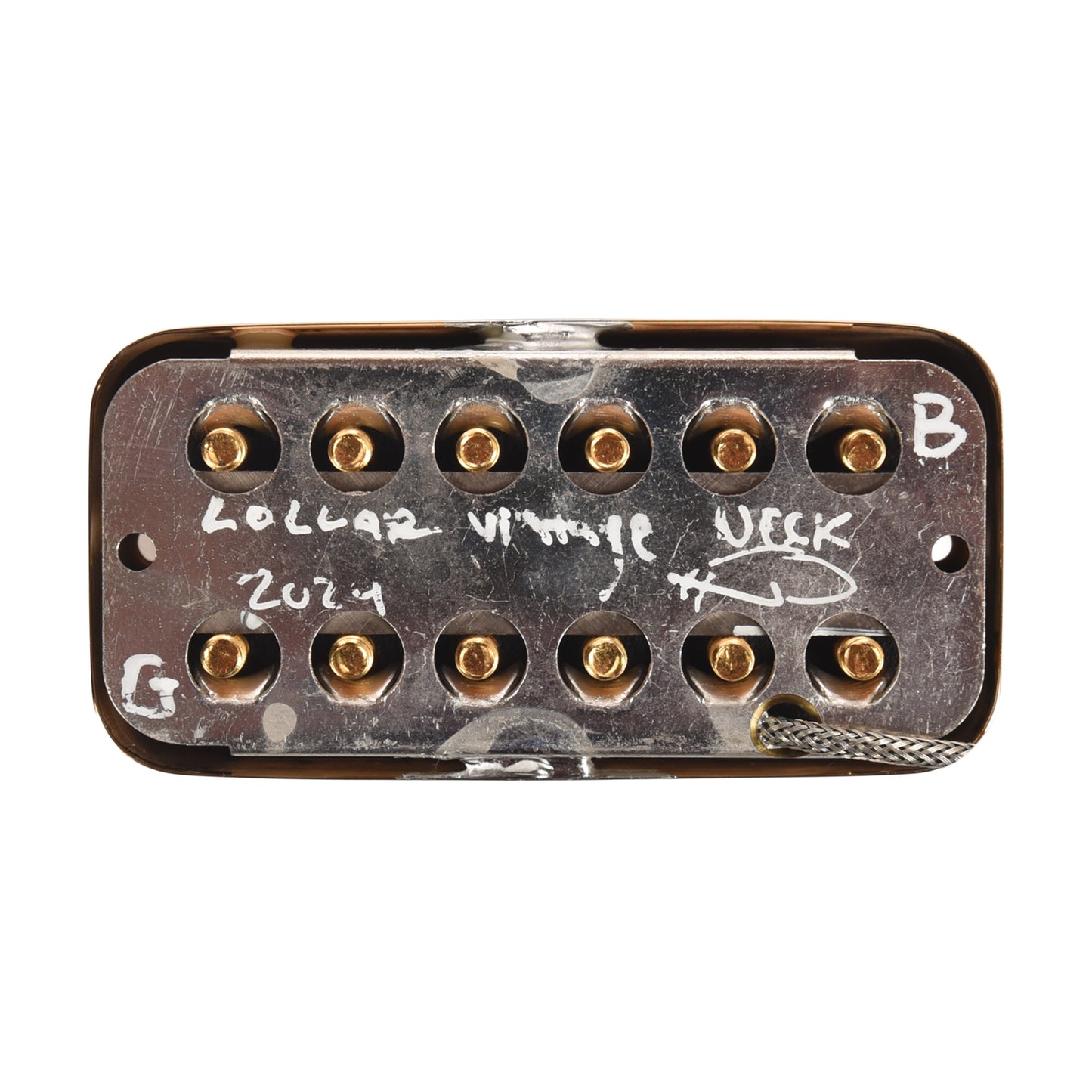 Lollar Lollartron Traditional Vintage Neck Pickup Gold w/Mount Option B Pickups & Preamps