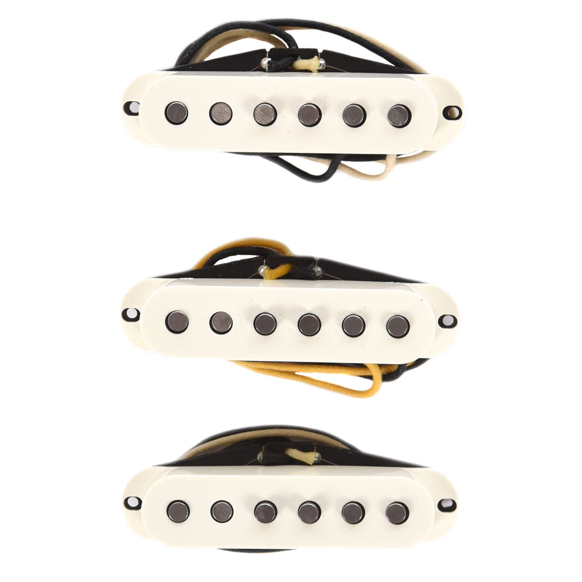 Lollar Sixty-Four Strat Staggered Pole Pickup Set Parchment Pickups & Preamps
