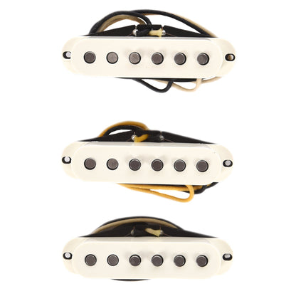 Lollar Sixty-Four Strat Staggered Pole Pickup Set Parchment Pickups & Preamps